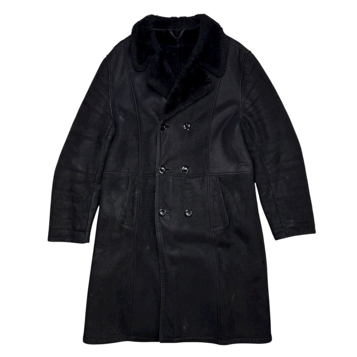 Vintage VINTAGE DOUBLE BREASTED LONG COAT Size US L / EU 52-54 / 3 - 2 Thumbnail