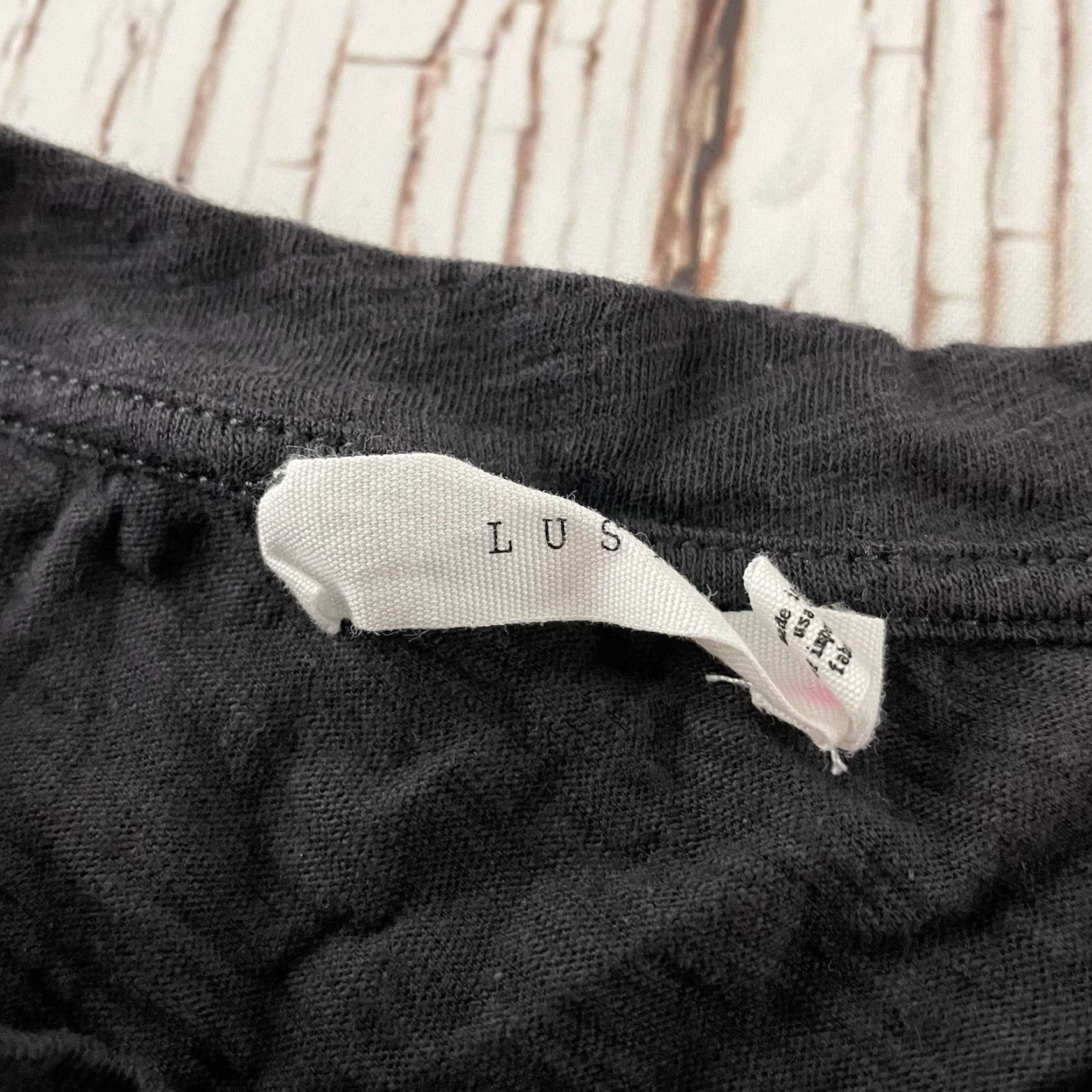 Vintage Lush T-Shirt Short Sleeve Gray XS Women's Solid Top Shirt XS Women Gray Lush T-Shirt Size XS / US 0-2 / IT 36-38 - 2 Thumbnail