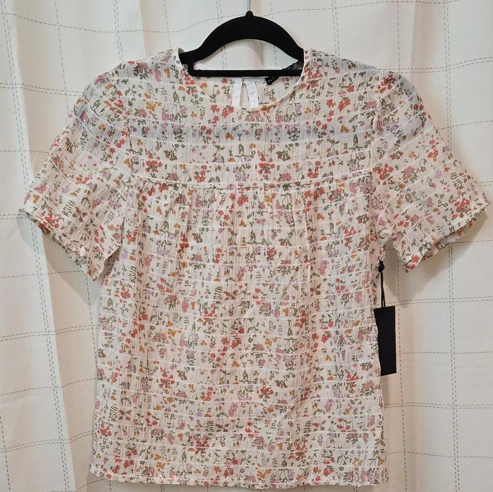 Designer Black Tape Blouse Size XS / US 0-2 / IT 36-38 - 1 Thumbnail