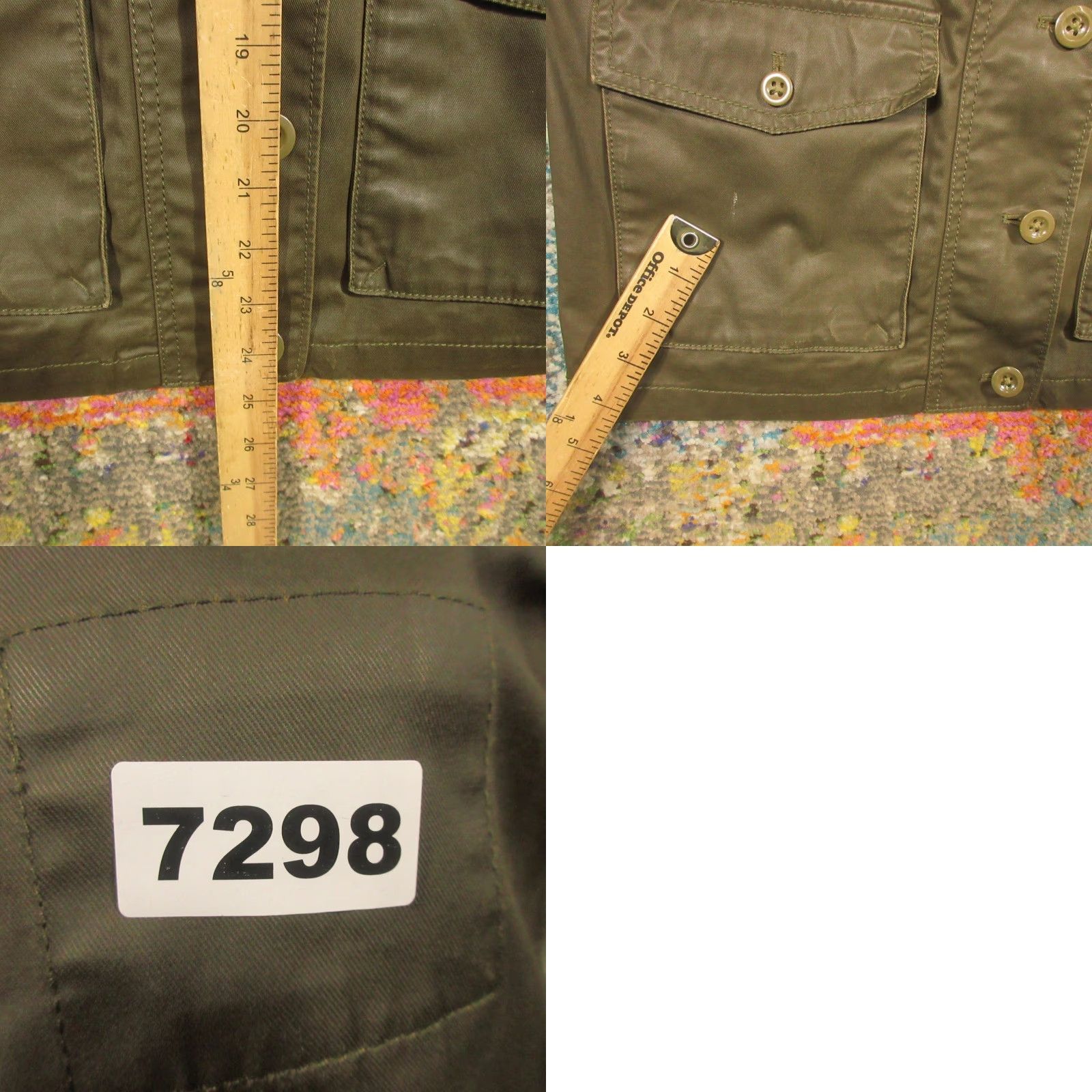 J.Crew VINTAGE J.CREW Washed & Aged Utility Jacket XS Brown Waxed Cotton Field Barn Coat Size XS / US 0-2 / IT 36-38 - 8 Thumbnail