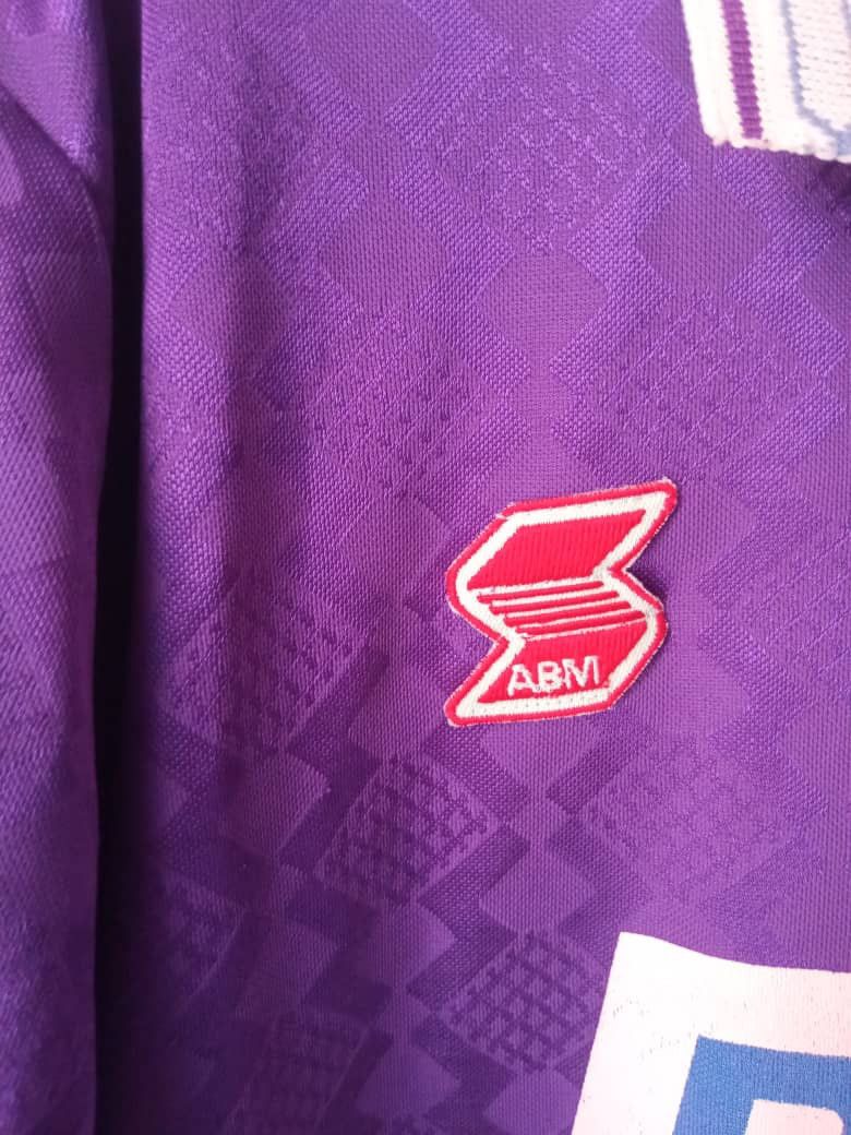 Vintage Rare Cenisia Calcio 90s ABM Match worn PEPSI Jersey Purple Size US L / EU 52-54 / 3 - 6 Thumbnail