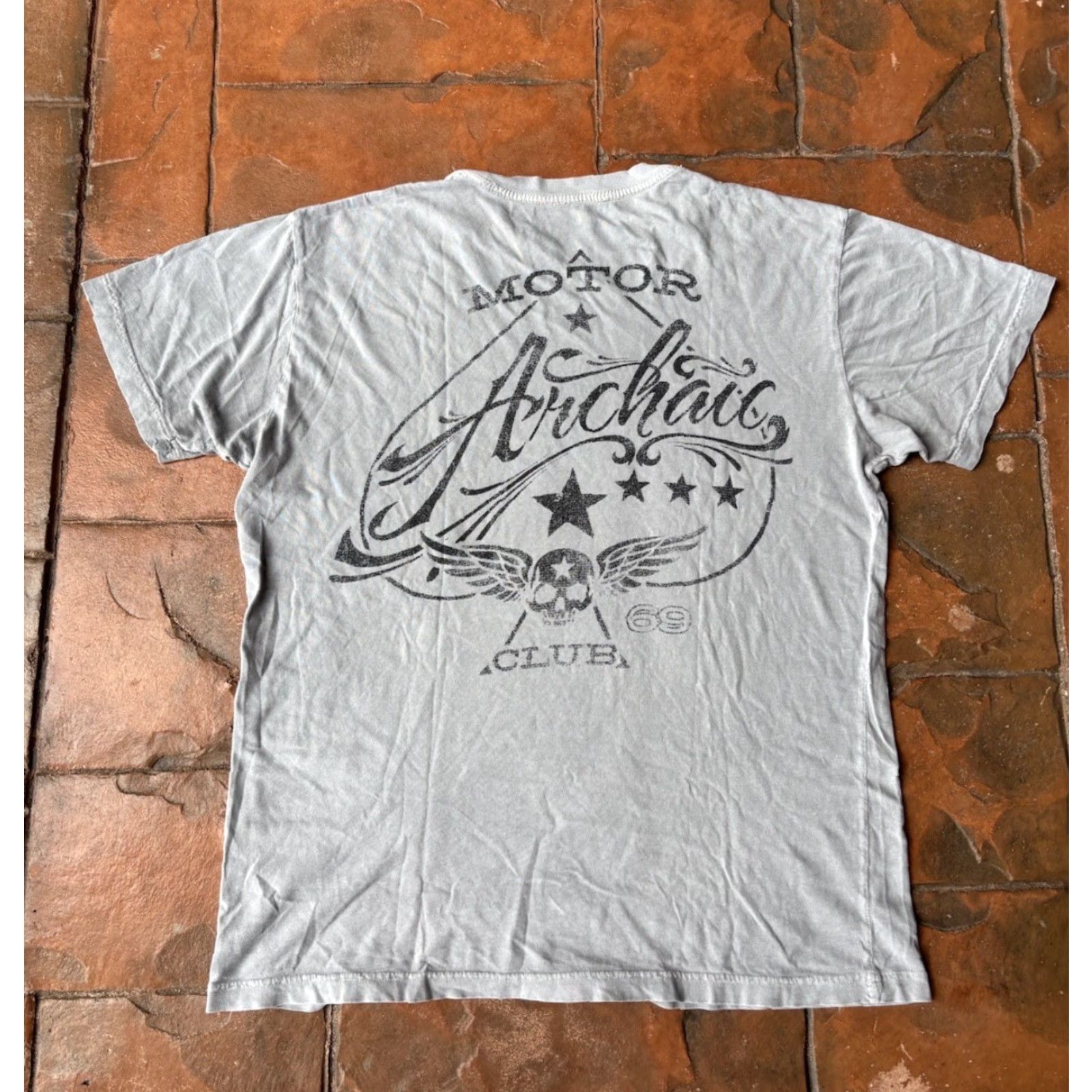 Affliction Archaic Y2K Motorcycle Club Skull T-Shirt Men's Large Affliction Style Biker Size US L / EU 52-54 / 3 - 3 Thumbnail