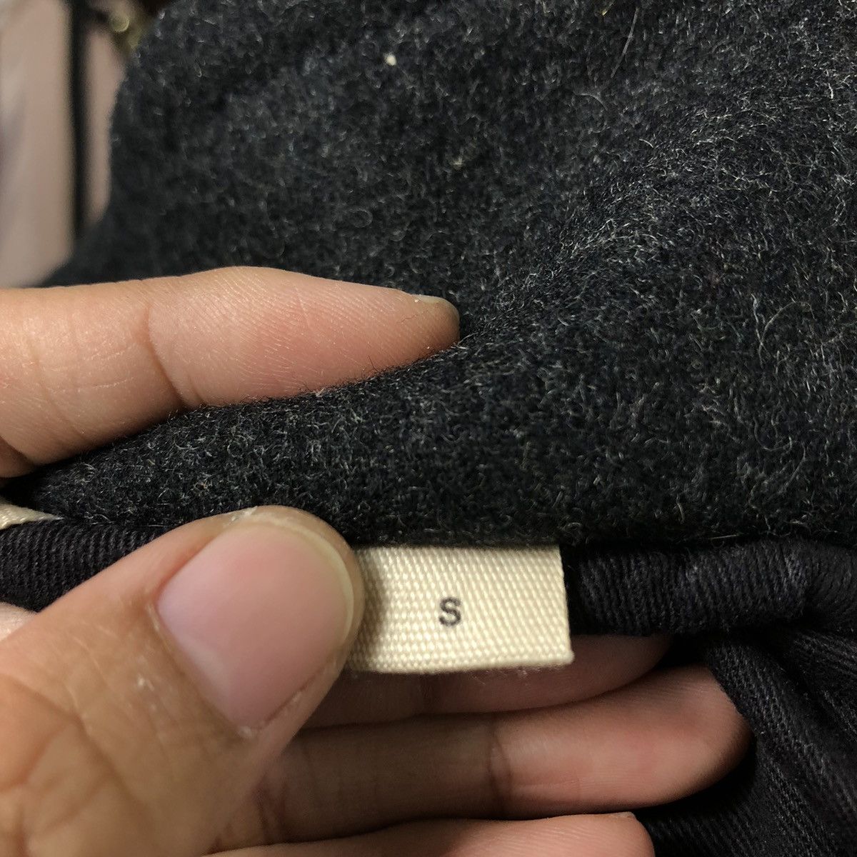 DKNY × Japanese Brand × Vintage 📌Vintage Wool Biker Jacket Rich Grey DKNY Jeans Size US S / EU 44-46 / 1 - 23 Thumbnail