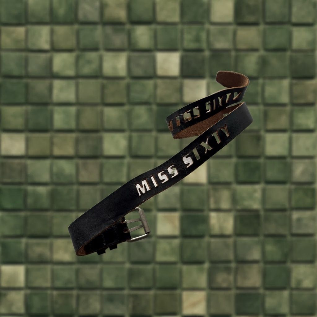Miss Sixty VINTAGE Miss Sixty Leather Belt Logo 90s Retro Y2K Women M Brown Fashion Belt Size ONE SIZE - 1 Thumbnail