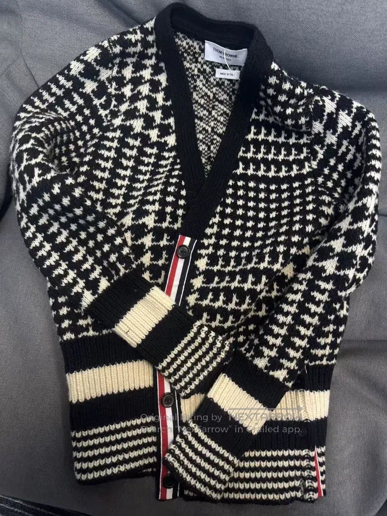 Thom Browne Thom Browne Houndstooth Cardigan Size XS / US 0-2 / IT 36-38 - 1 Thumbnail