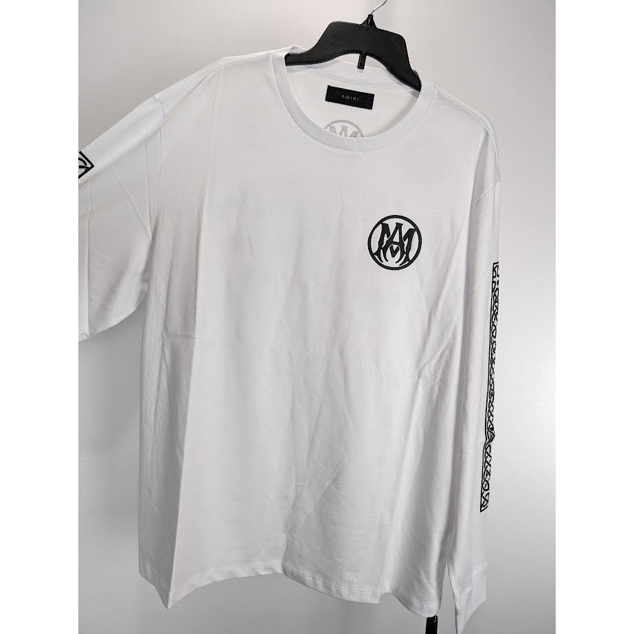 Amiri o1rshd1 Ouija Board Long Sleeve T-Shirt in White Size US XXL / EU 58 / 5 - 9 Thumbnail