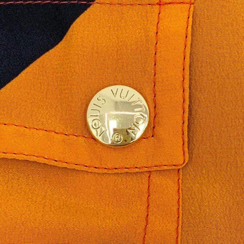 Louis Vuitton Louis Vuitton Color-block logo and printed mulberry silk d Size XXS / US 00 / IT 34 - 5 Thumbnail