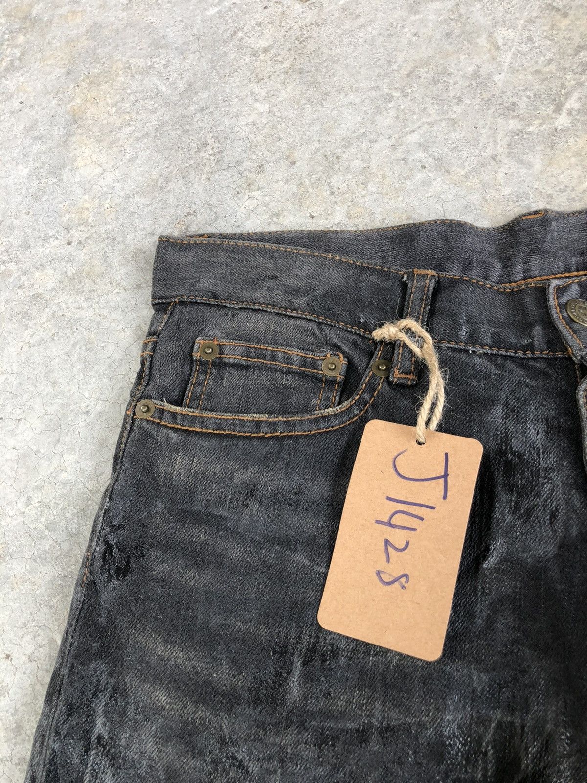 Tornado Mart Tornado Mart Flared Jeans Wax Jeans Size US 30 / EU 46 - 14 Thumbnail