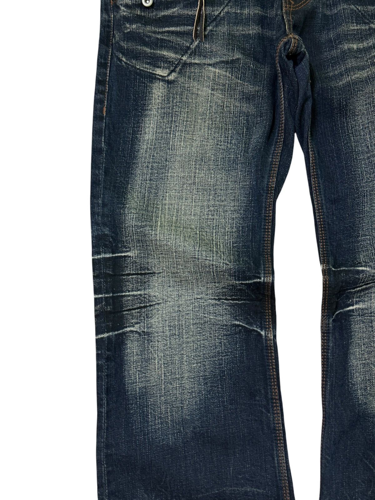 Hysteric Glamour NCFM Nicole Club for Men Distressed Washed Flare Y2K Style Size US 34 / EU 50 - 7 Thumbnail