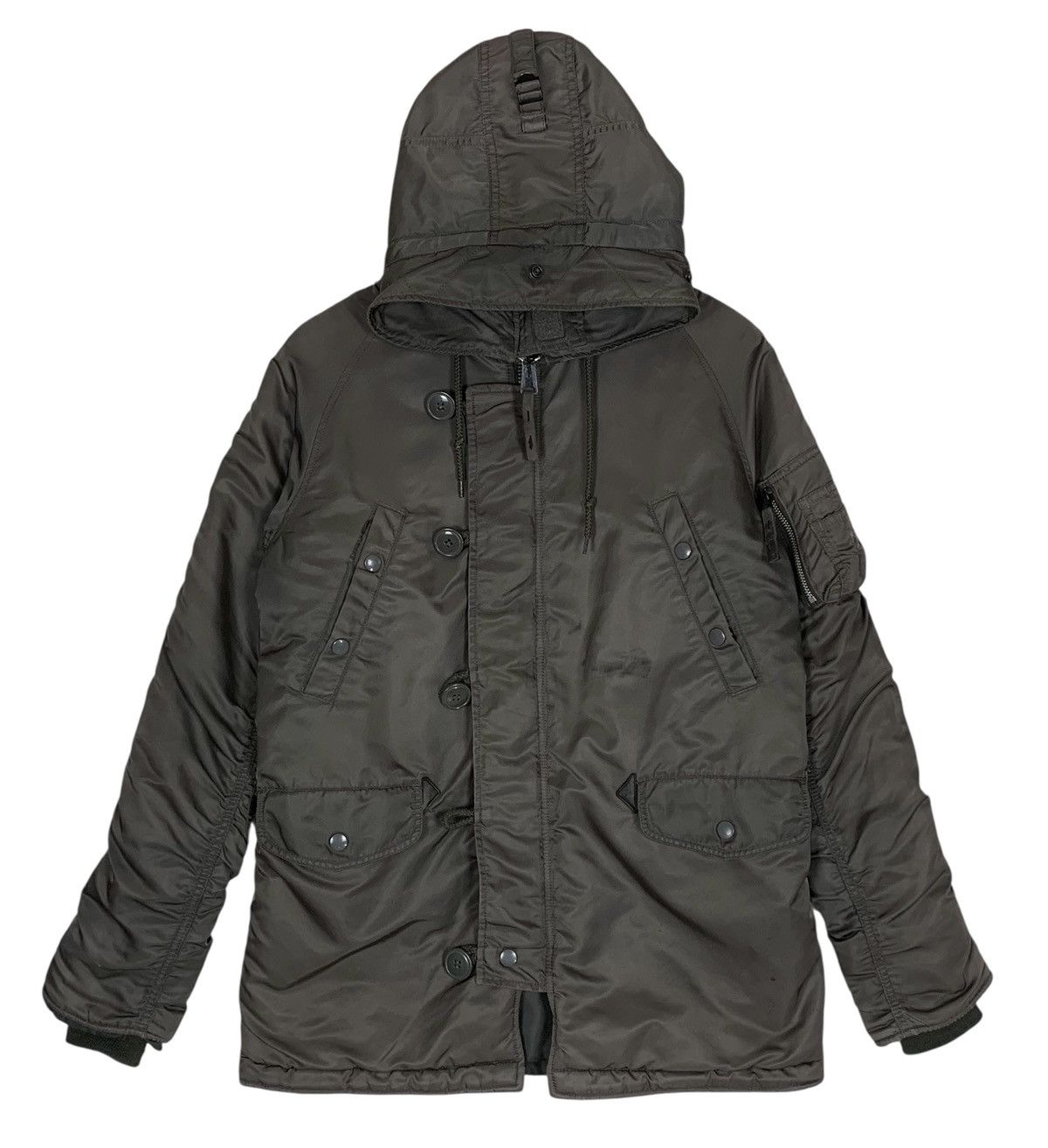 Alpha Industries Vintage Alpha Industries Military Streetwear Parkas Jacket Size US S / EU 44-46 / 1 - 1 Thumbnail