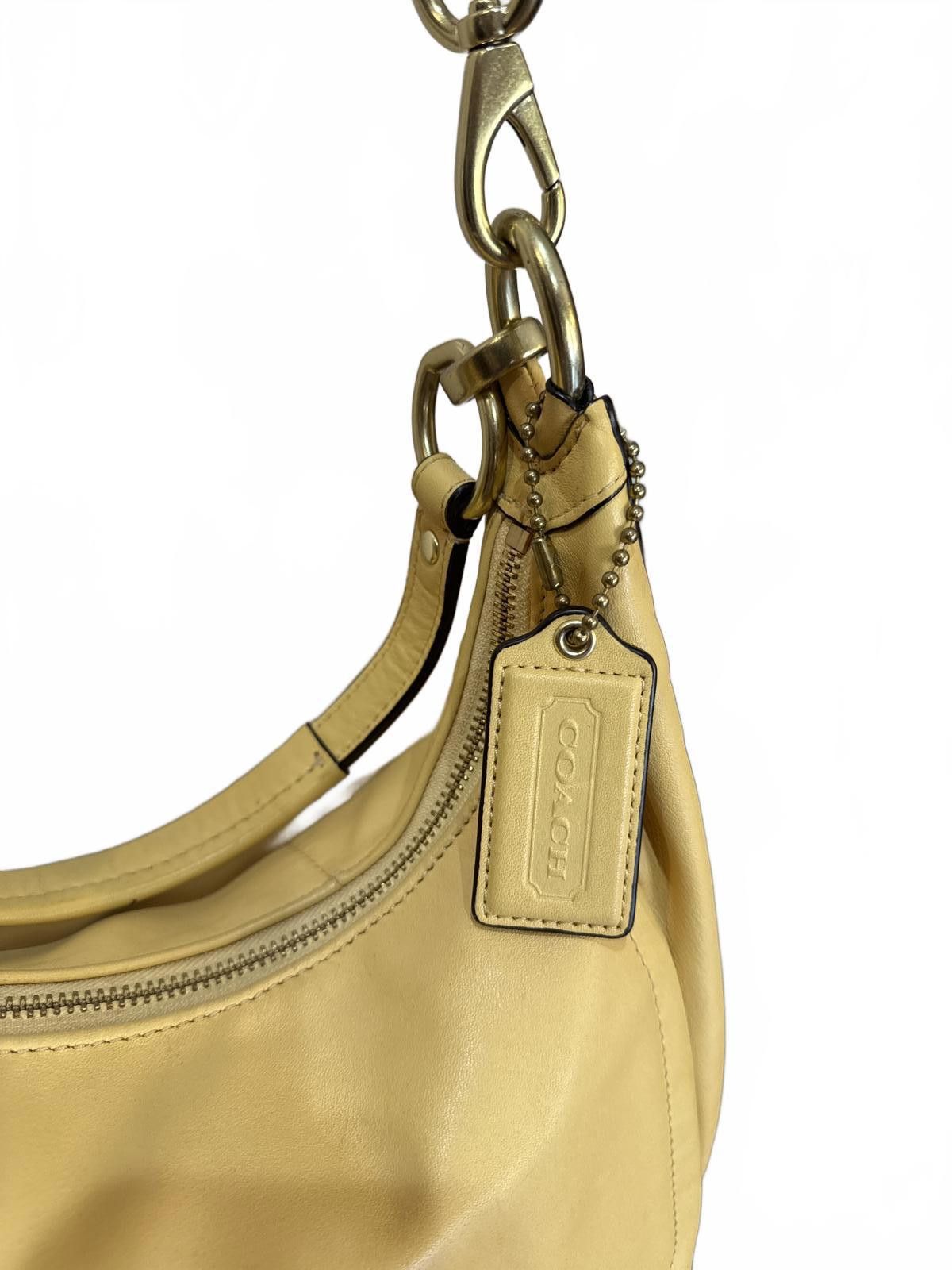 Coach Coach Yellow Leather Shoulder Bag Size ONE SIZE - 6 Thumbnail