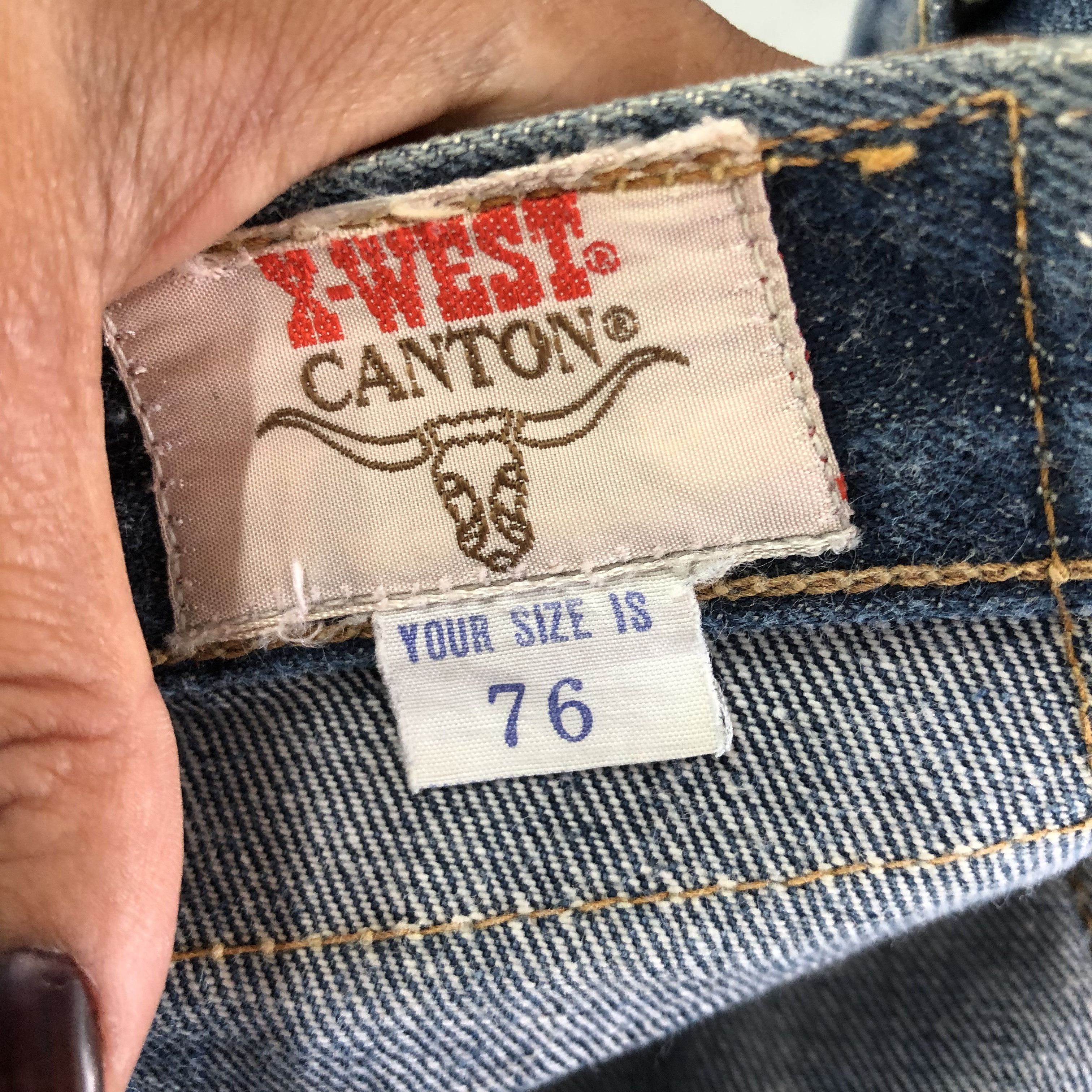 Other Vintage 70s Canton Bush Pants Blue Wash Japanese Jeans Denim Size 28" / US 6 / IT 42 - 8 Thumbnail