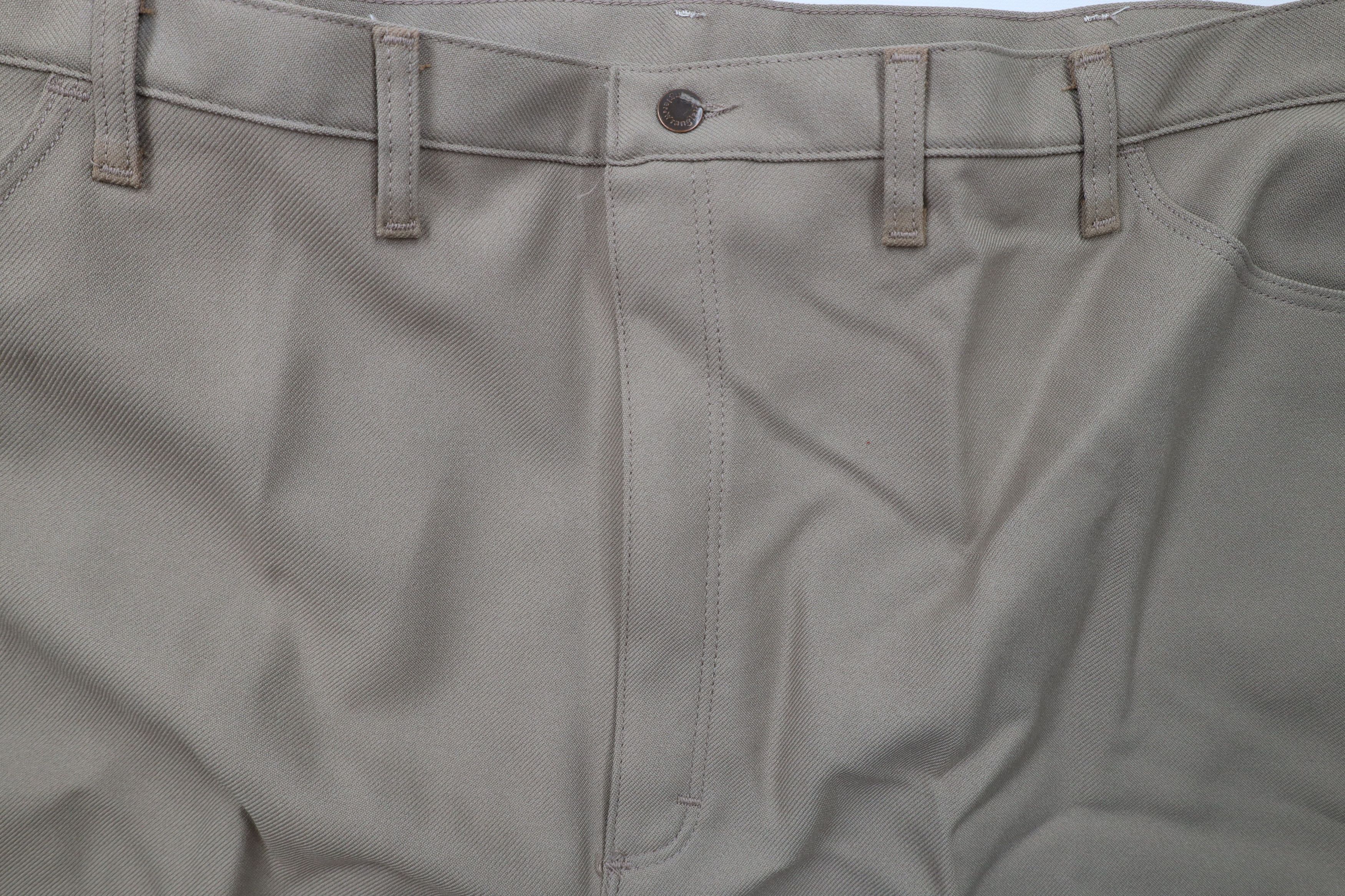 Vintage × Wrangler Deadstock Vintage 90s Wrangler Knit Wide Leg Pants Beige USA Size US 44 / EU 60 - 6 Thumbnail