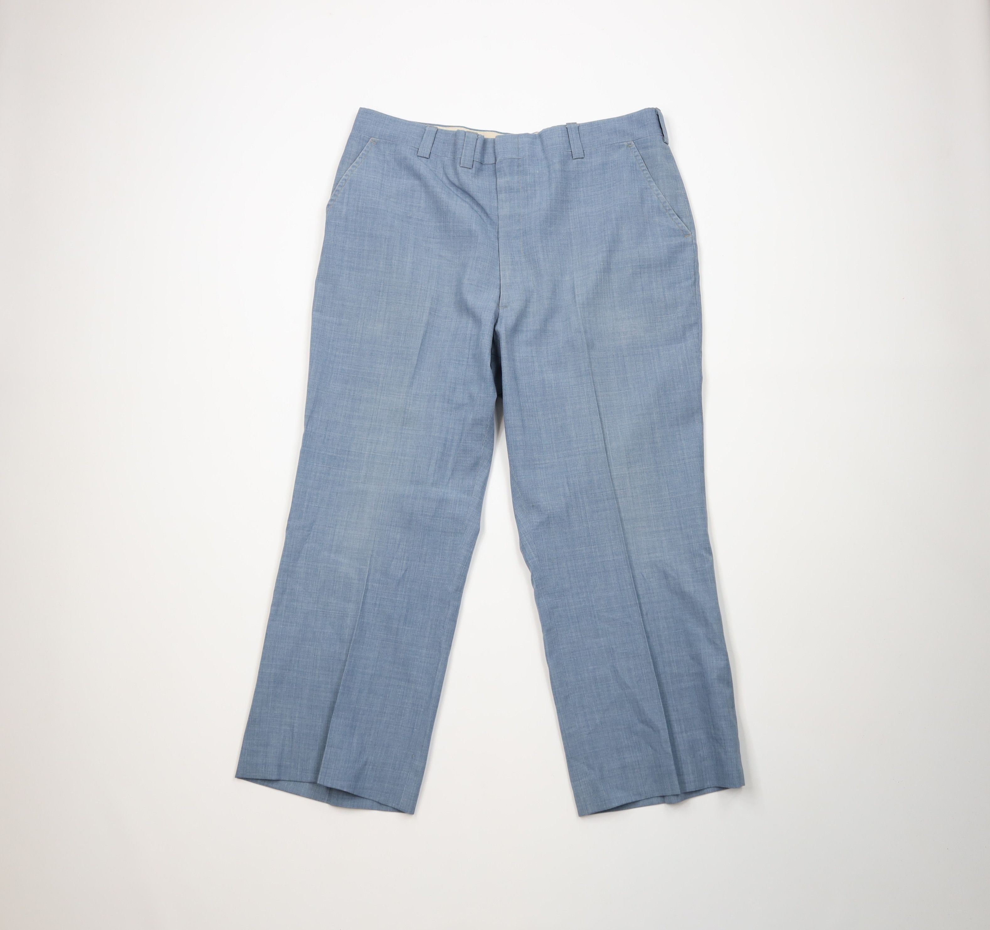 Vintage Vintage 60s Rockabilly Gabardine Bell Bottoms Pants USA Size US 36 / EU 52 - 1 Thumbnail