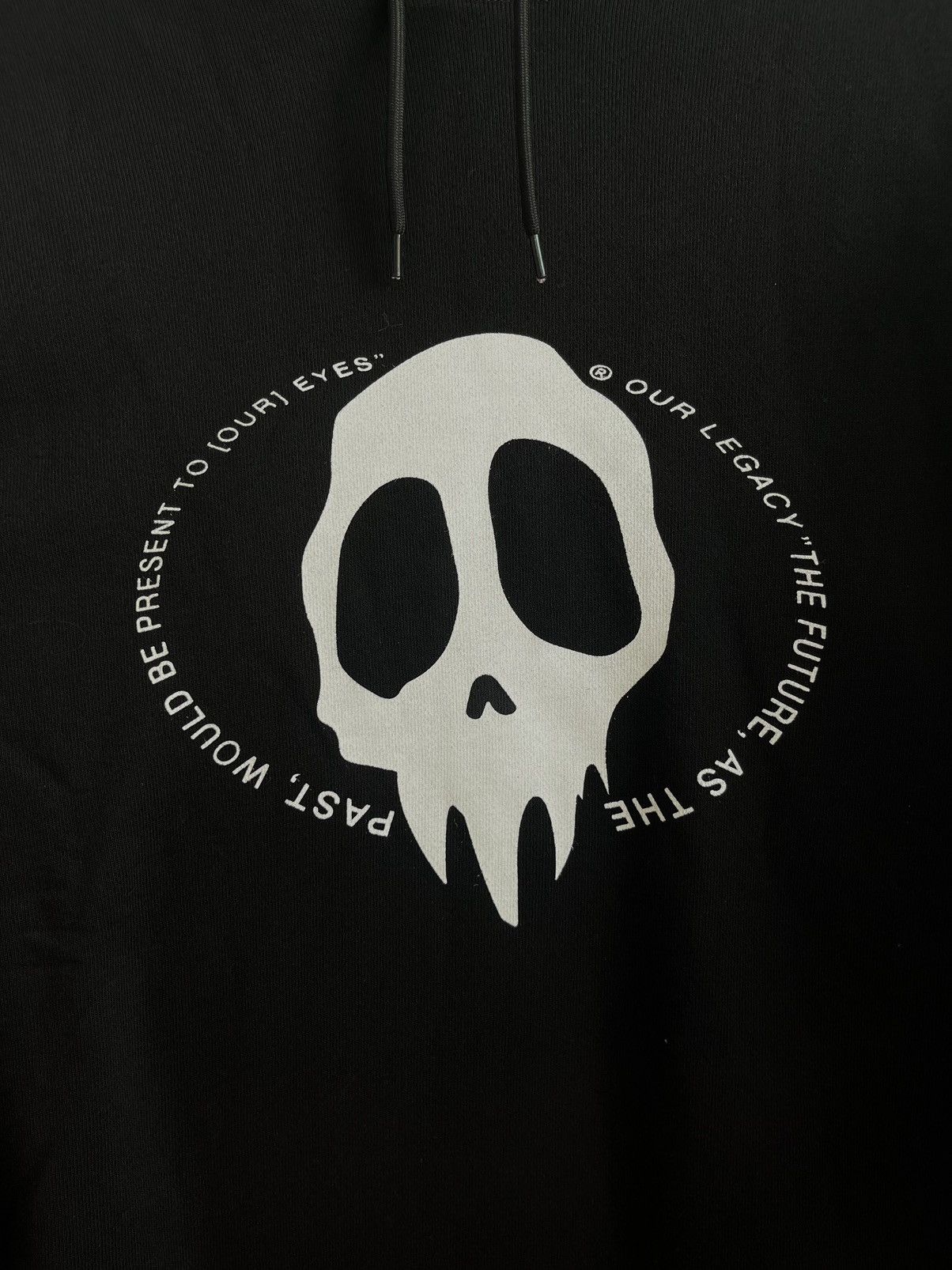 ★【OUR LEGACY】★Loose Hoodie Maverick Skull Print Blac.k★ Our Legacy - Loose Hoodie Maverick Skull Print