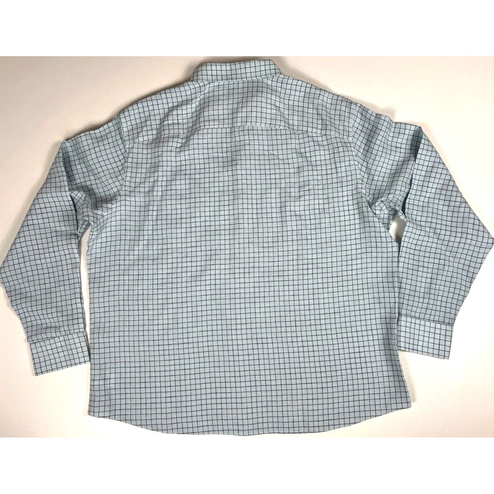 UNTUCKit UNTUCKit Men's Button-Up Shirt Biltmore WR 40463 3XL Linen Light Blue Regular Fit Check Size XXXL Size US XXL / EU 58 / 5 - 4 Thumbnail