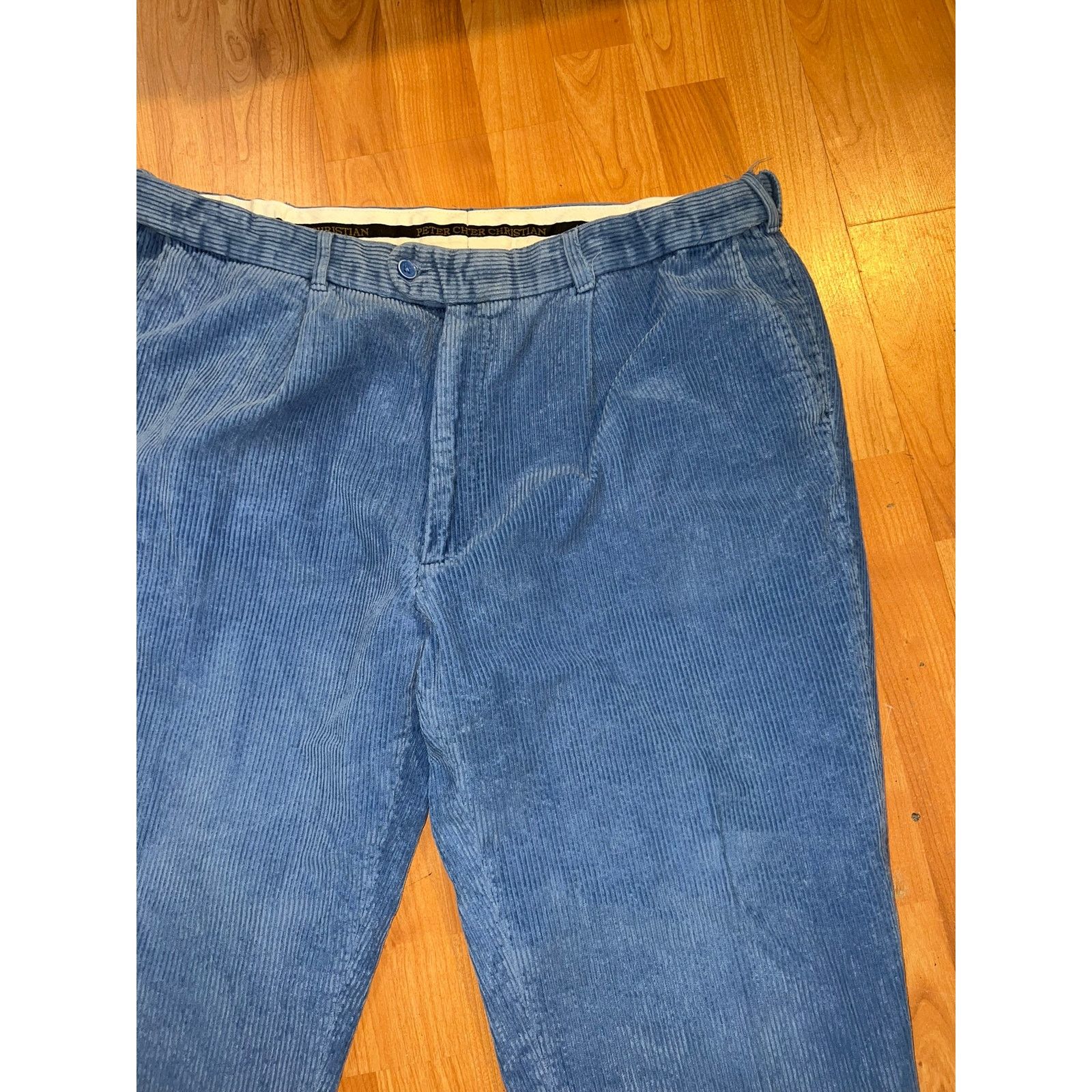 Vintage Vintage Peter Christian Corduroy Pants Bottoms Blue County Size US 40 / EU 56 - 3 Thumbnail