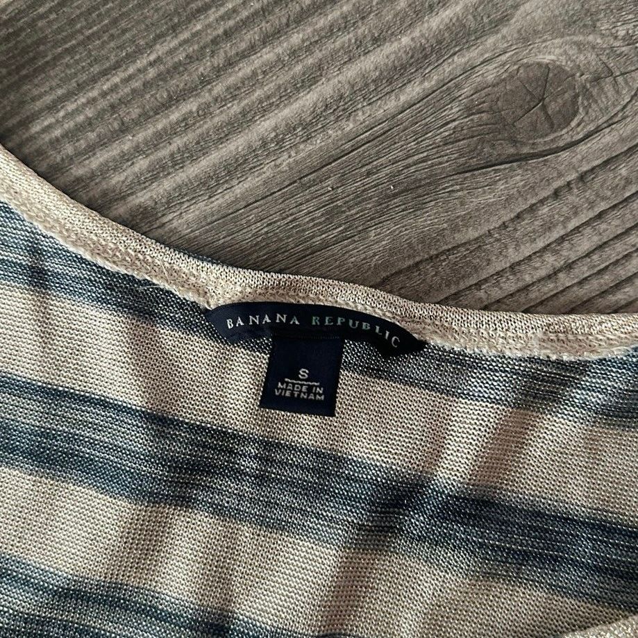 Banana Republic banana republic blue and biege striped tank top Size S / US 4 / IT 40 - 3 Thumbnail