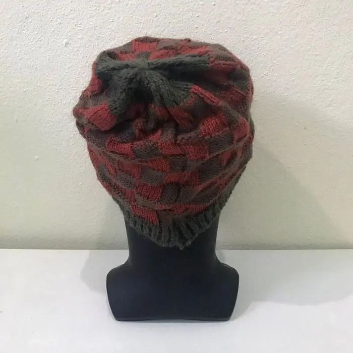 Japanese Brand × Kapital × Vintage Japanese Brand Checkered Plaid Tartan Beanie Hat Size ONE SIZE - 4 Thumbnail