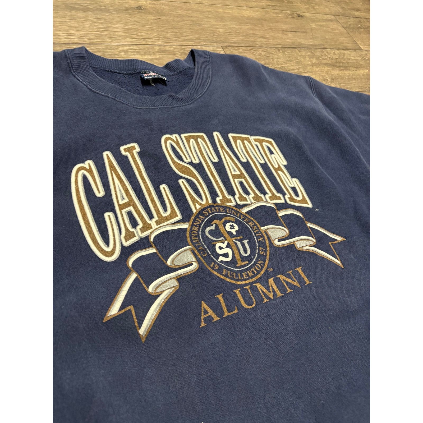 Jansport × Vintage Vintage Cal State Long Beach Sweatshirt Sz 3XL Blue 90s Size US XXL / EU 58 / 5 - 2 Thumbnail