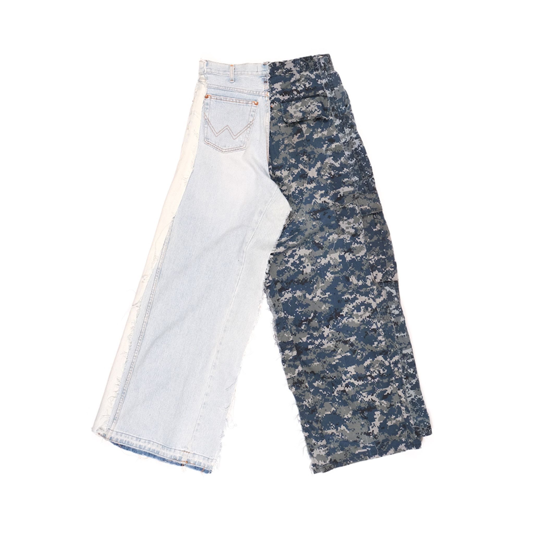 Designer 50-50 UPCYLCED JEANS Size US 33 - 2 Thumbnail