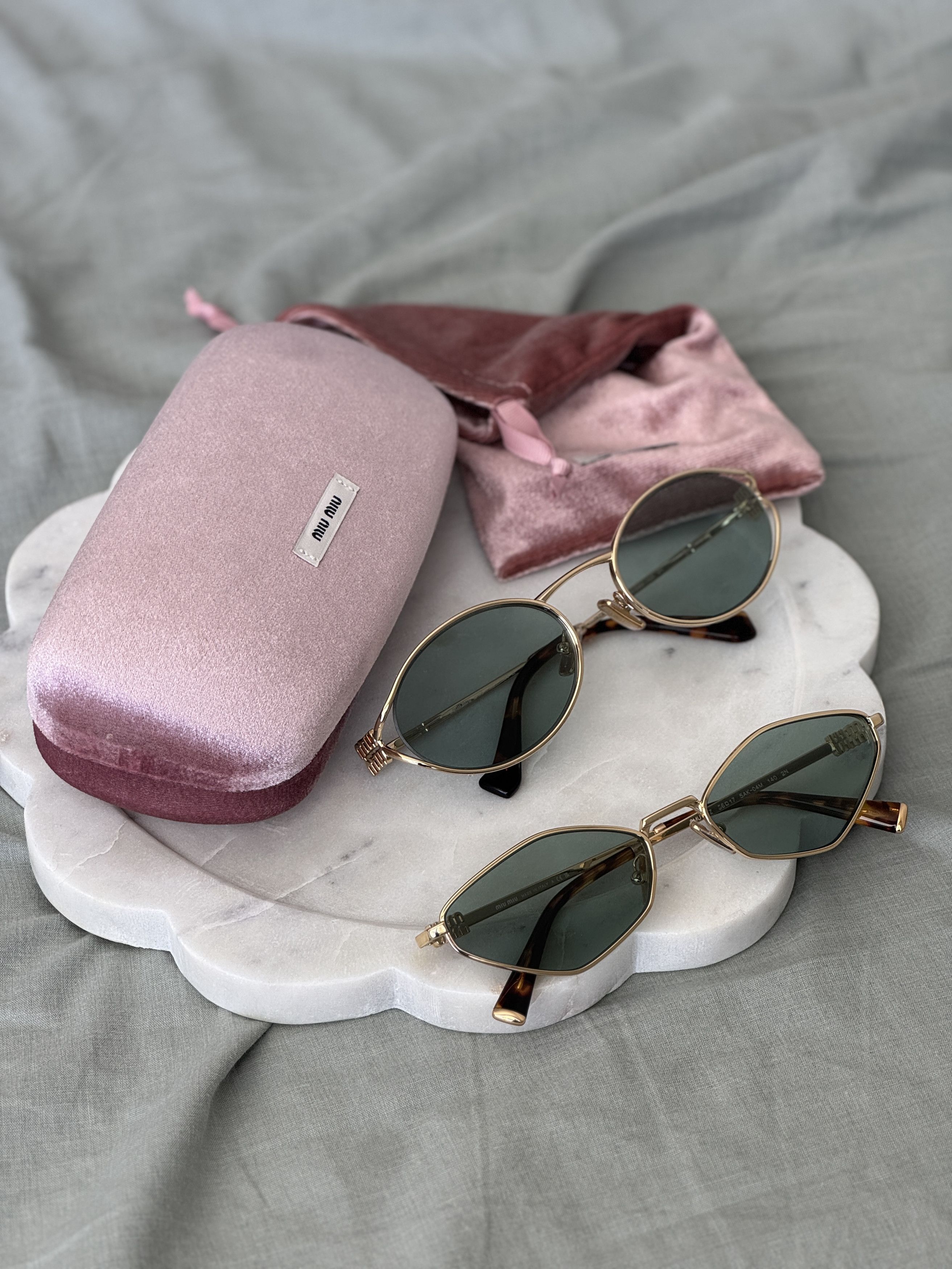 Miu Miu Miu Miu REGARD Women Sunglasses MU56ZS 5AK04M NEW AUTHENTIC Size ONE SIZE - 12 Thumbnail