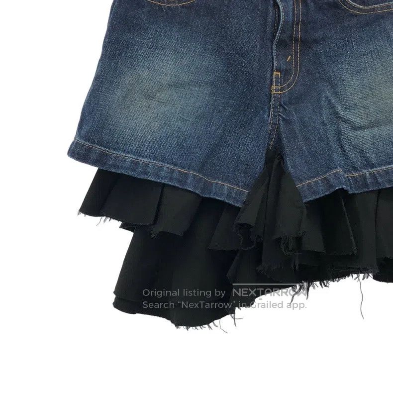 Junya Watanabe Junya Watanabe size XS Denim Mixed Material Skirt Size 25" / US 0 / IT 36 - 4 Thumbnail