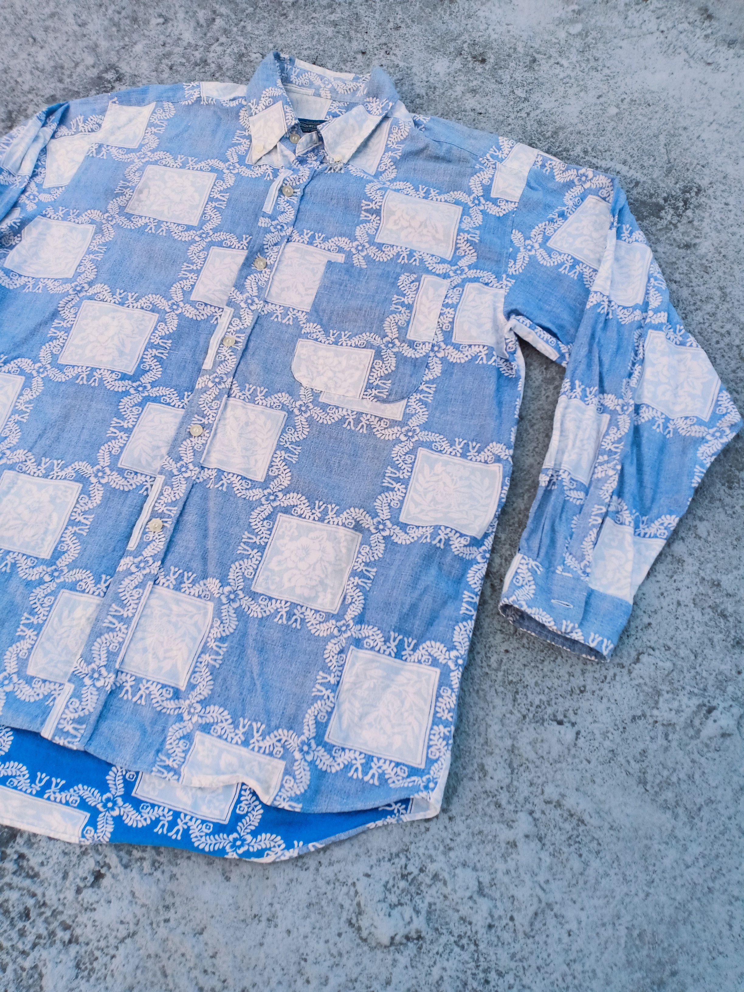 Vintage Rare BOBSON reverse fabric long sleeve shirt Size US M / EU 48-50 / 2 - 4 Thumbnail