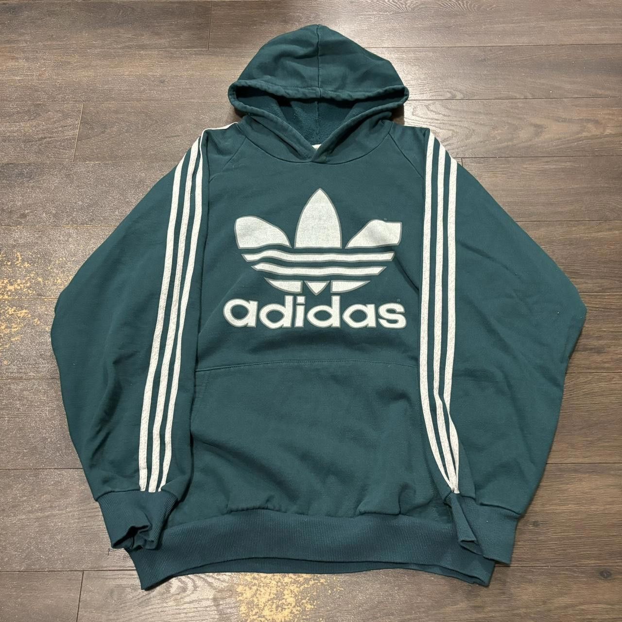 Adidas Vintage adidas striped sleeves hoodie 80s XL Size US XL / EU 56 / 4 - 2 Thumbnail