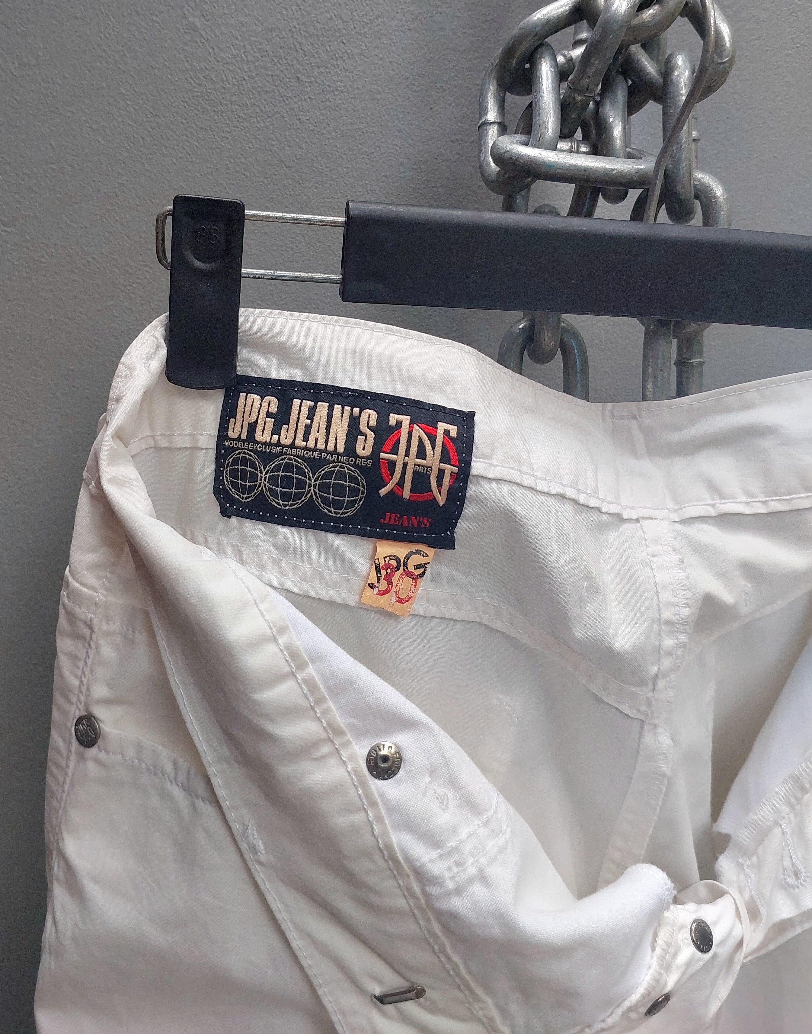 Jean Paul Gaultier Gaultier Jeans White Button Fly Pants Size US 30 / EU 46 - 11 Thumbnail