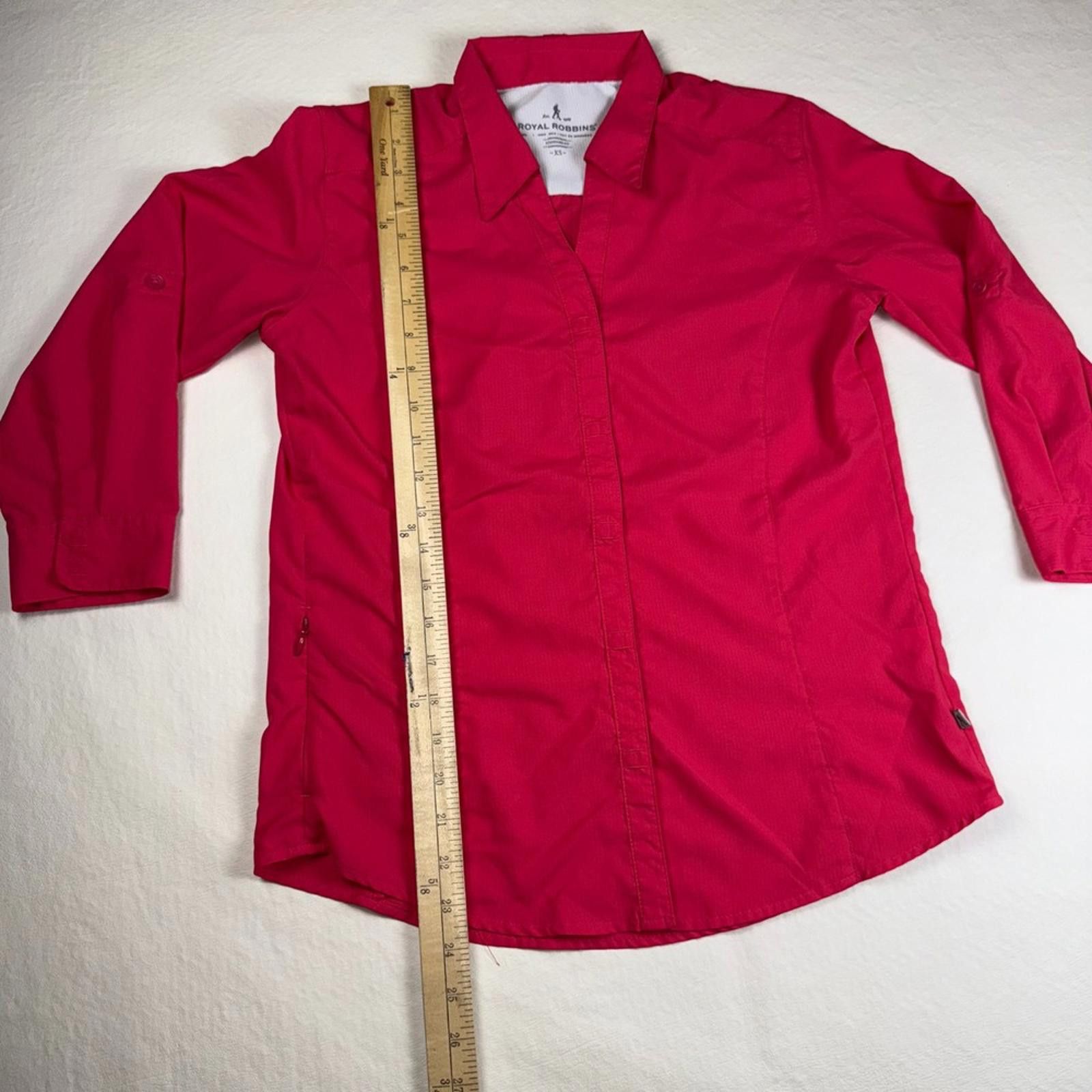 Royal Robbins Royal Robbins Womens Pink Roll Sleeve Hiking Travel Shirt XS Size XS / US 0-2 / IT 36-38 - 8 Thumbnail