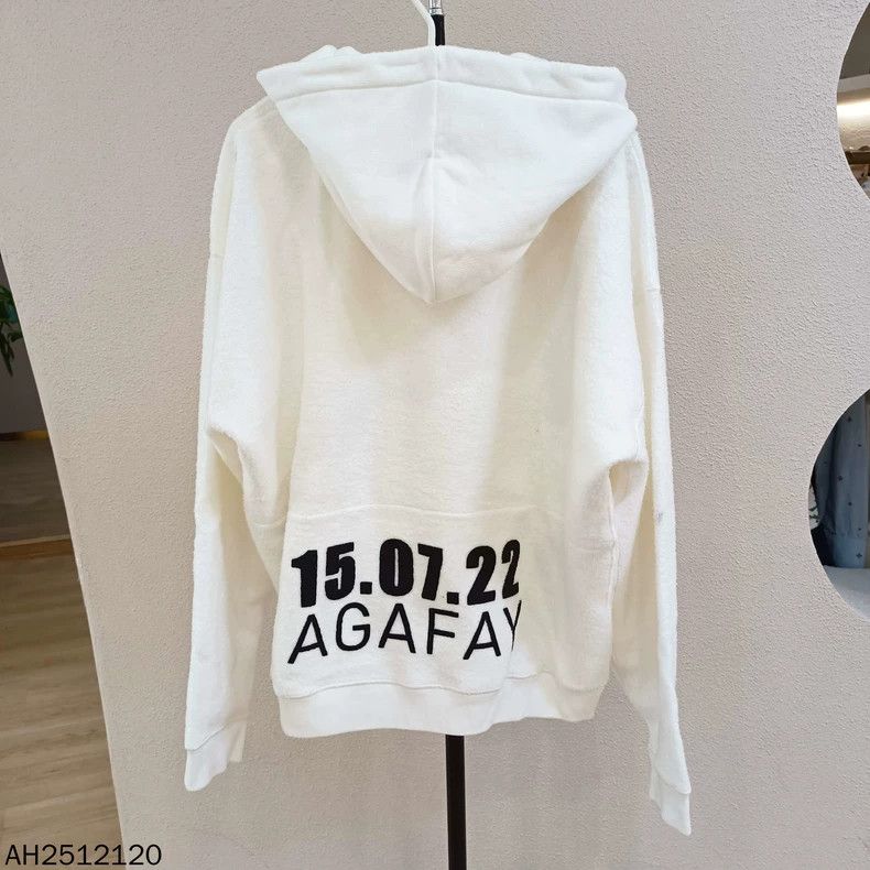 Saint Laurent Paris SS23logo printed kangaroo pocket hoodie
