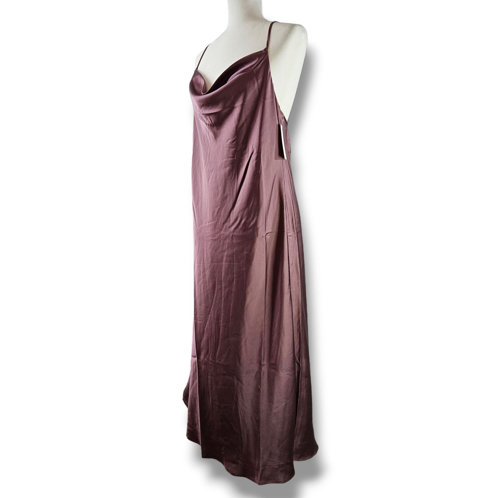 Show Me Your MuMu NWT Show Me Your MuMu Verona Sz. XL Dusty Plum Luxe Satin Size XL / US 12-14 / IT 48-50 - 2 Thumbnail