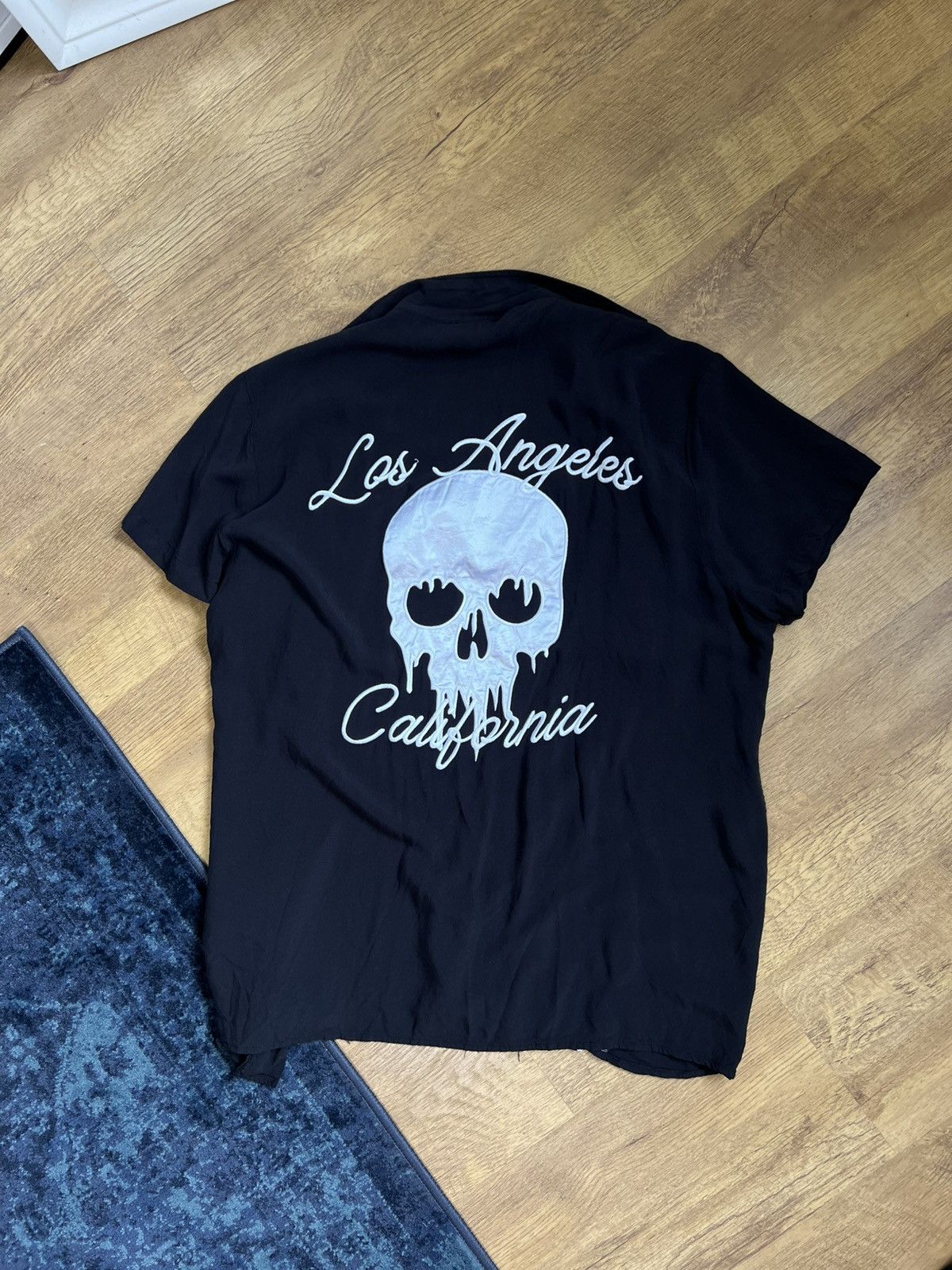 Boohoo Viscose skull Los Angeles California shirt Size US L / EU 52-54 / 3 - 1 Thumbnail