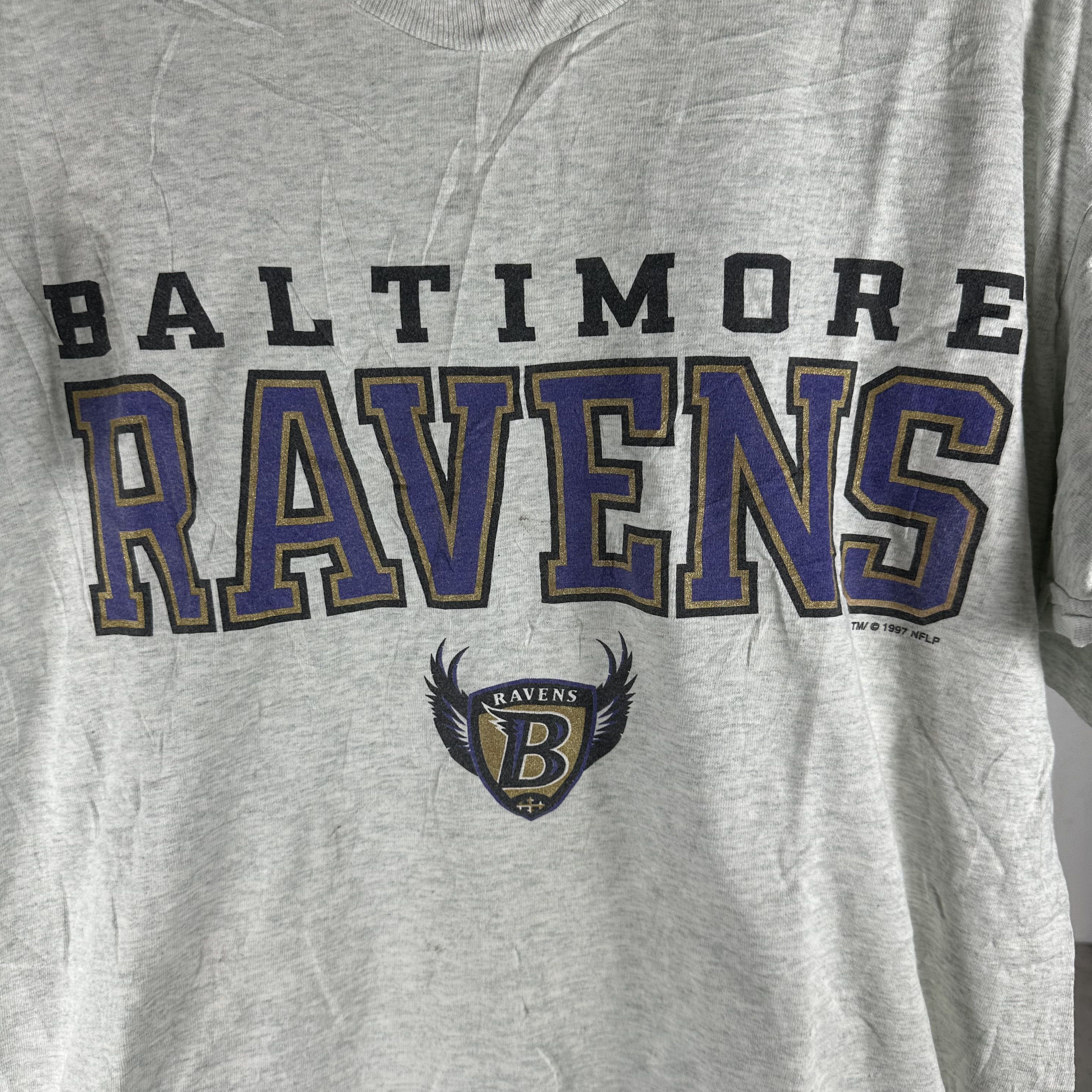 Vintage ​Vintage 1997 Baltimore Ravens Football NFL XL T-shirt Size US XL / EU 56 / 4 - 2 Thumbnail