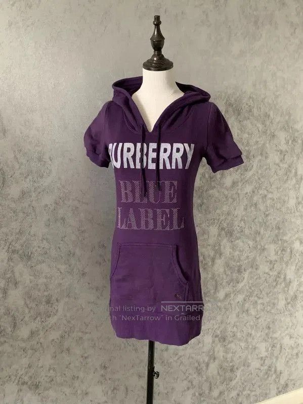 Burberry Burberry Blue Label Purple Cotton Dress. Size M / US 6-8 / IT 42-44 - 1 Thumbnail