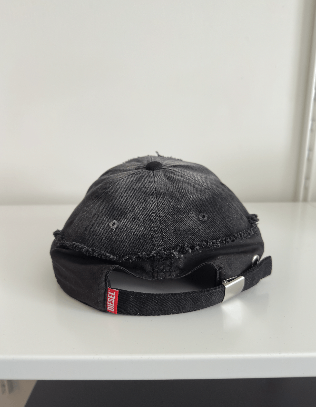 Diesel Distressed Faded Denim cap Size ONE SIZE - 3 Thumbnail