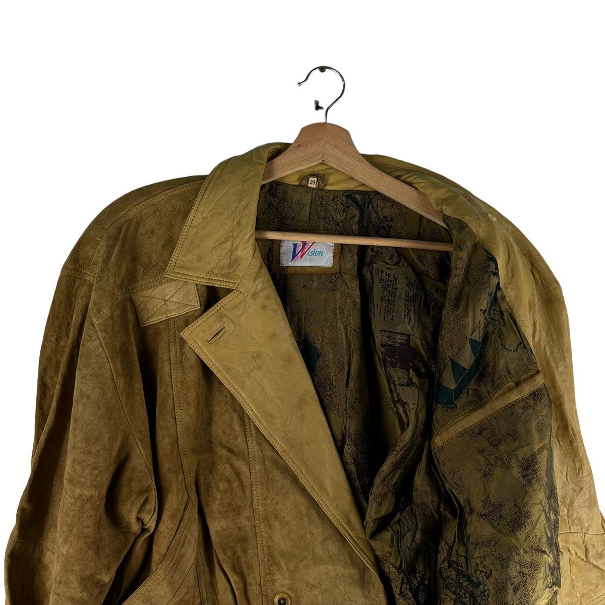 Genuine Leather 🔥90’s Bomber Leather Jacket Flight Vision Issey Miyake Size US M / EU 48-50 / 2 - 9 Thumbnail