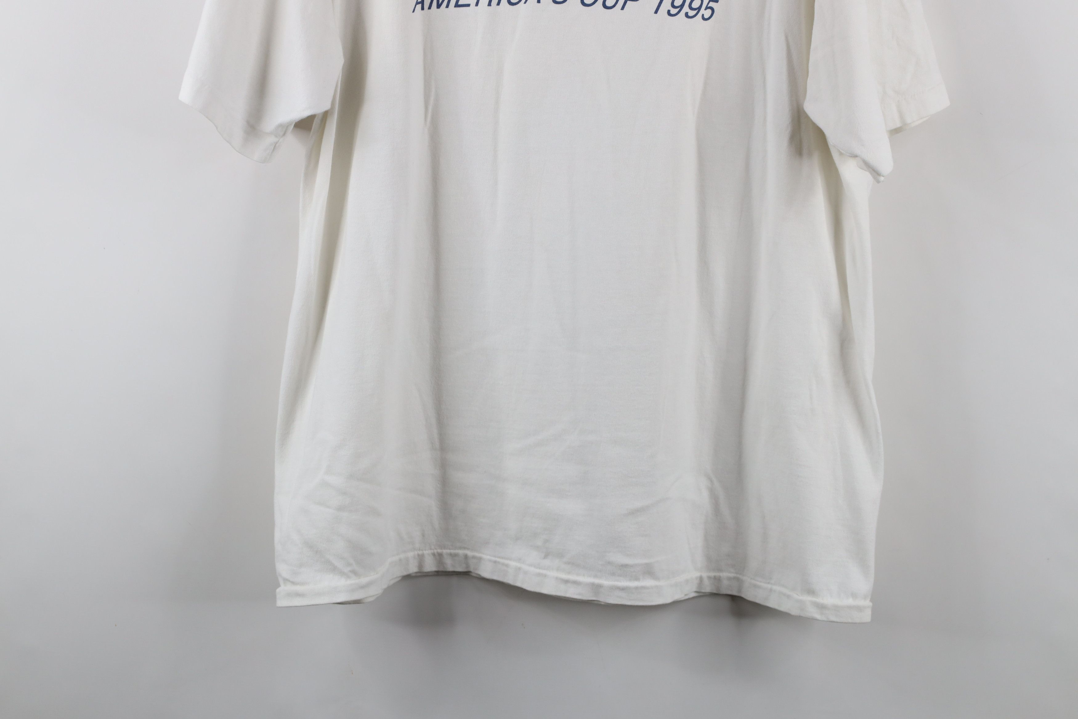 Vintage Vintage 90s 1995 America's Cup Sailboat Racing T-Shirt USA Size US XL / EU 56 / 4 - 14 Thumbnail
