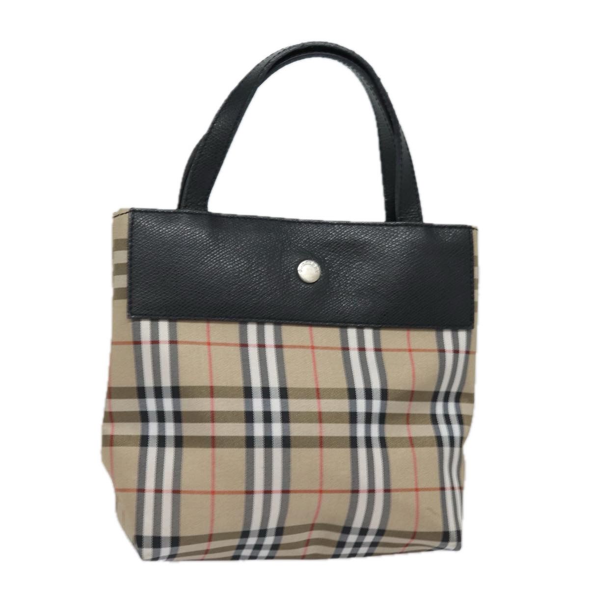Burberry Nova Check Beige Canvas Handbag (Pre-Owned) Size ONE SIZE - 1 Thumbnail