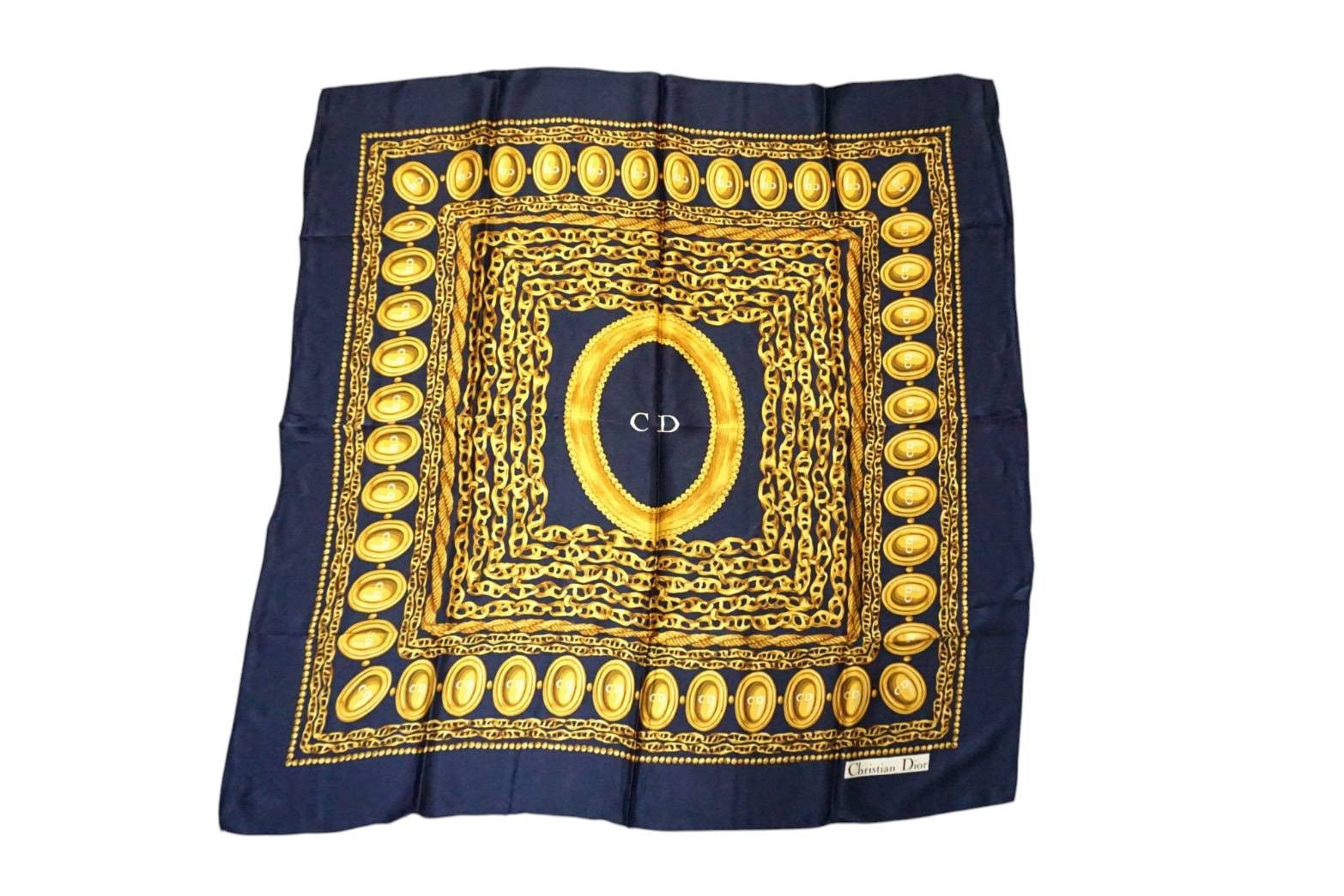 Christian Dior Monsieur Christian Dior Silk Vintages Scarf Size ONE SIZE - 5 Thumbnail