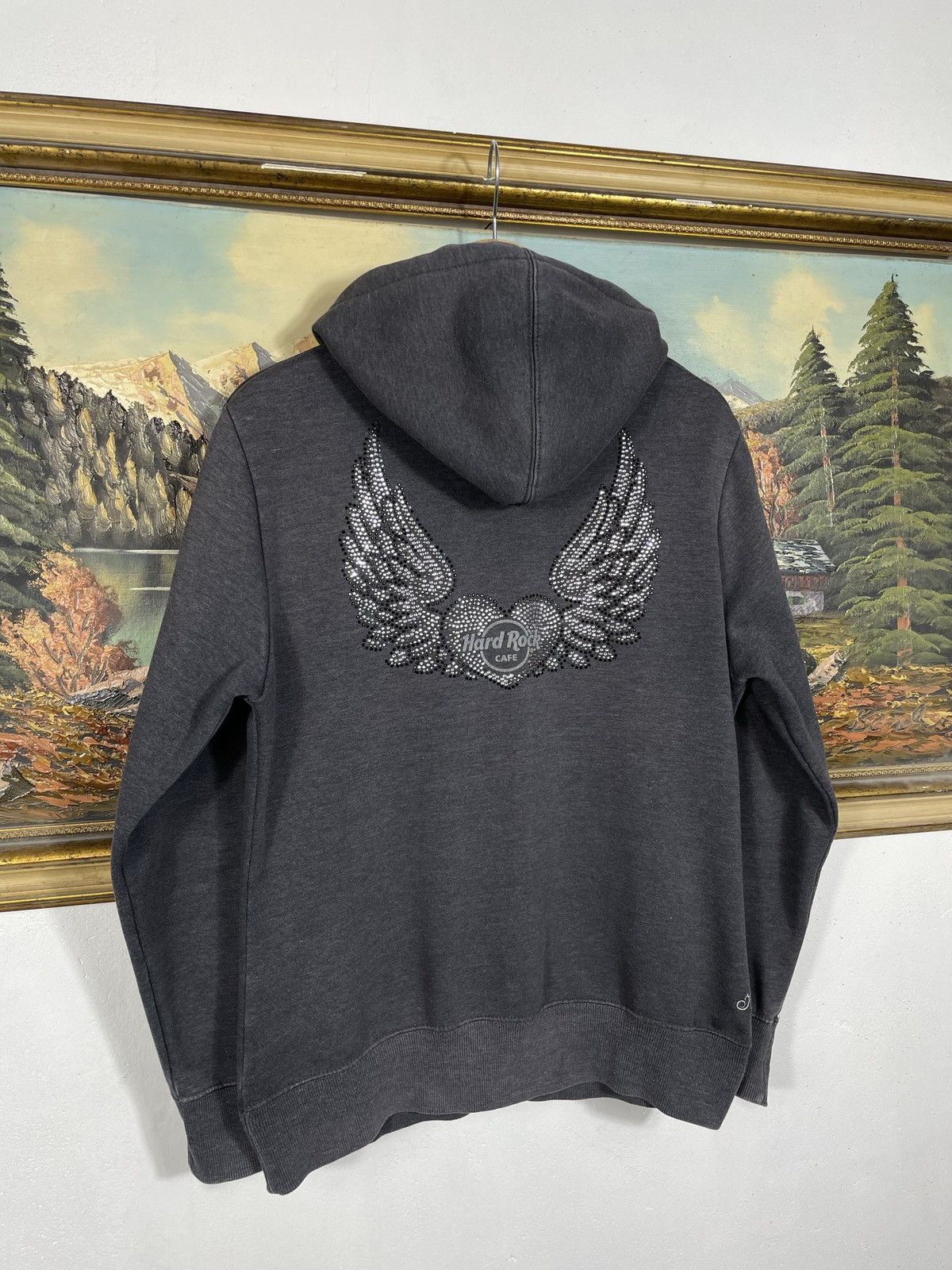 Hard Rock Cafe × Vintage Hard Rock Vintage Y2k Zip Hoodie Sweatshirt Cyber Grunge Size US S / EU 44-46 / 1 - 8 Thumbnail