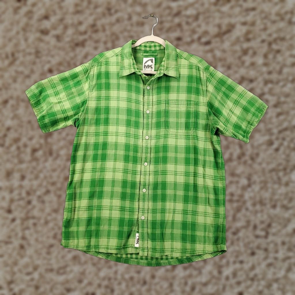 Mountain Khakis Vintage Yes Mountain Khakis Shirt Mens Large Green Plaid Button Up Short Sleeve Size US L / EU 52-54 / 3 - 1 Thumbnail