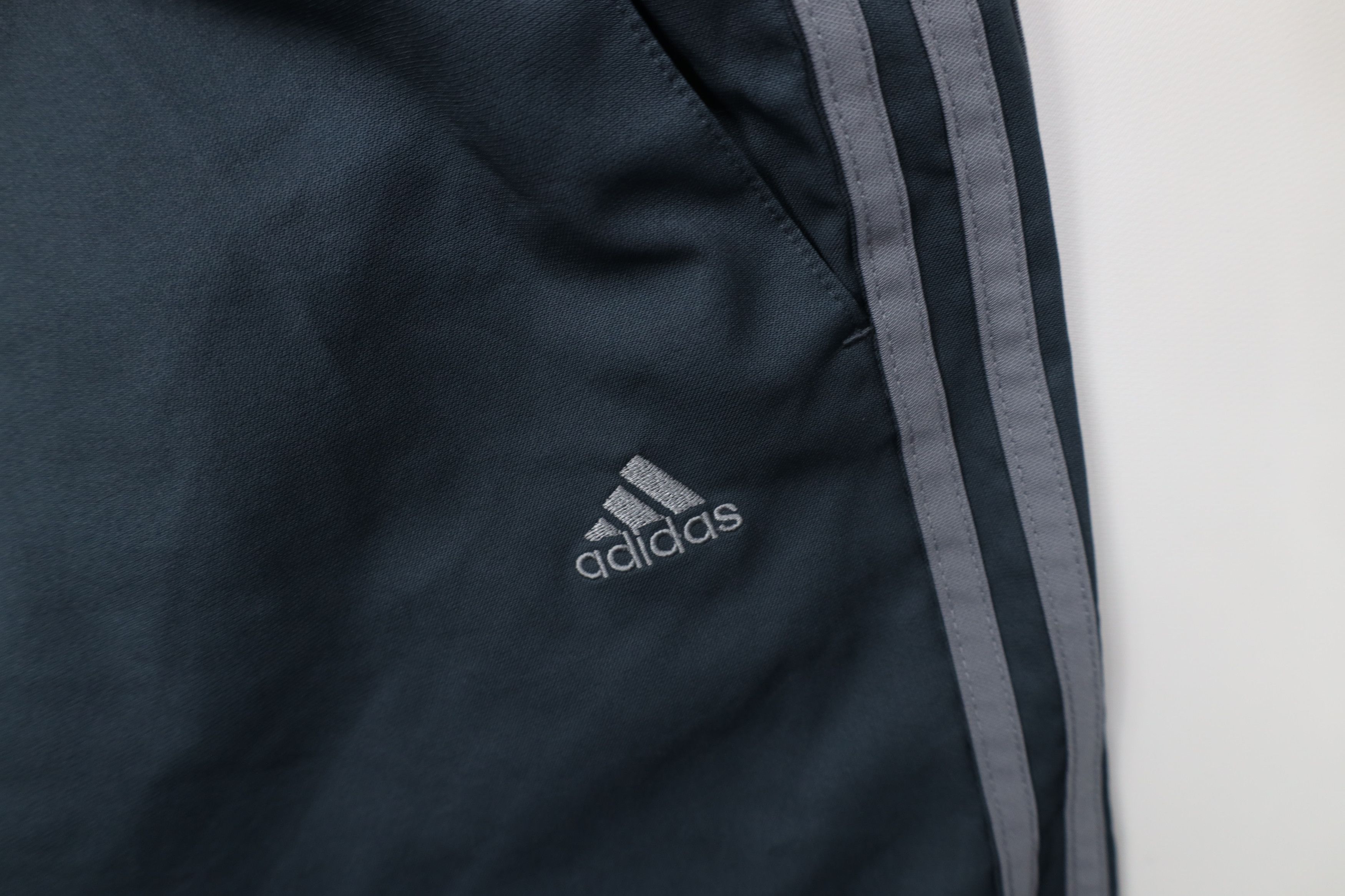 Adidas Vintage Y2K Adidas Striped Lined Wide Leg Windbreaker Pants Size US 36 / EU 52 - 6 Thumbnail