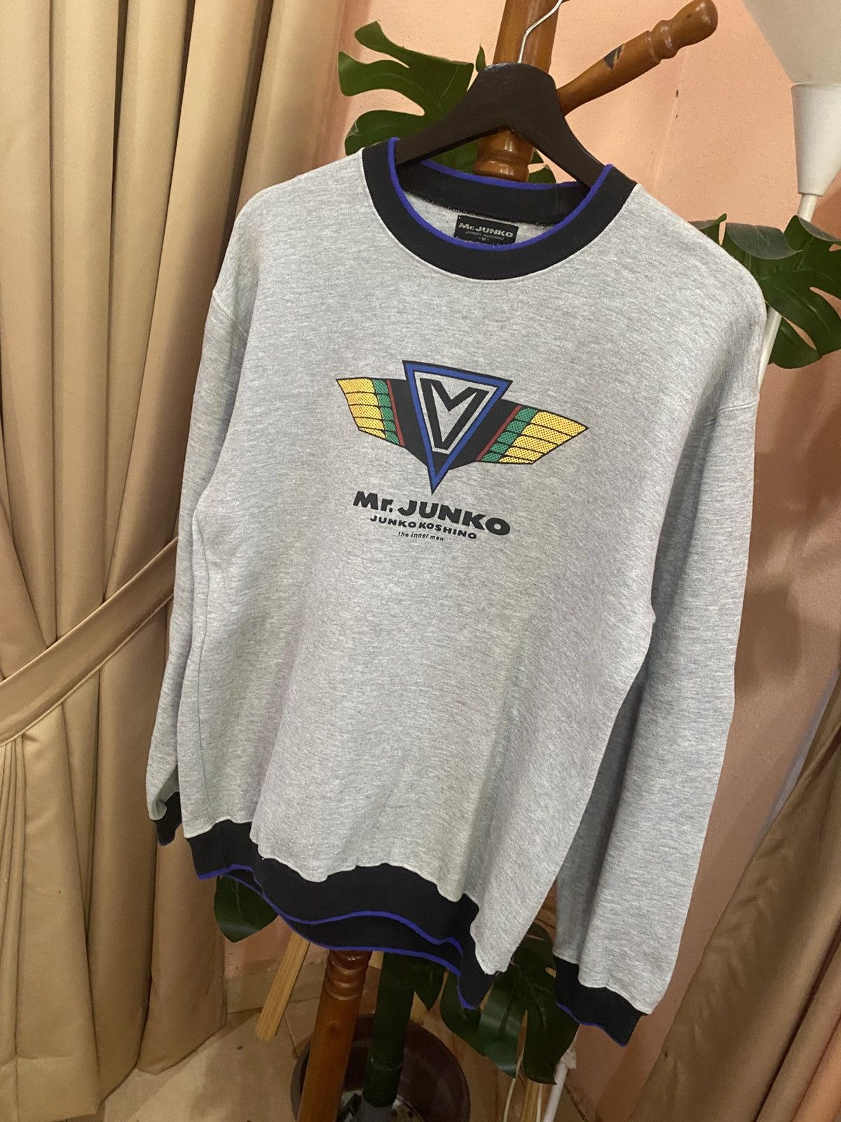 Mr. Junko Mr. Junko Junko Koshino Vintage Logo Sweatshirt Grey Japan Size US M / EU 48-50 / 2 - 2 Thumbnail