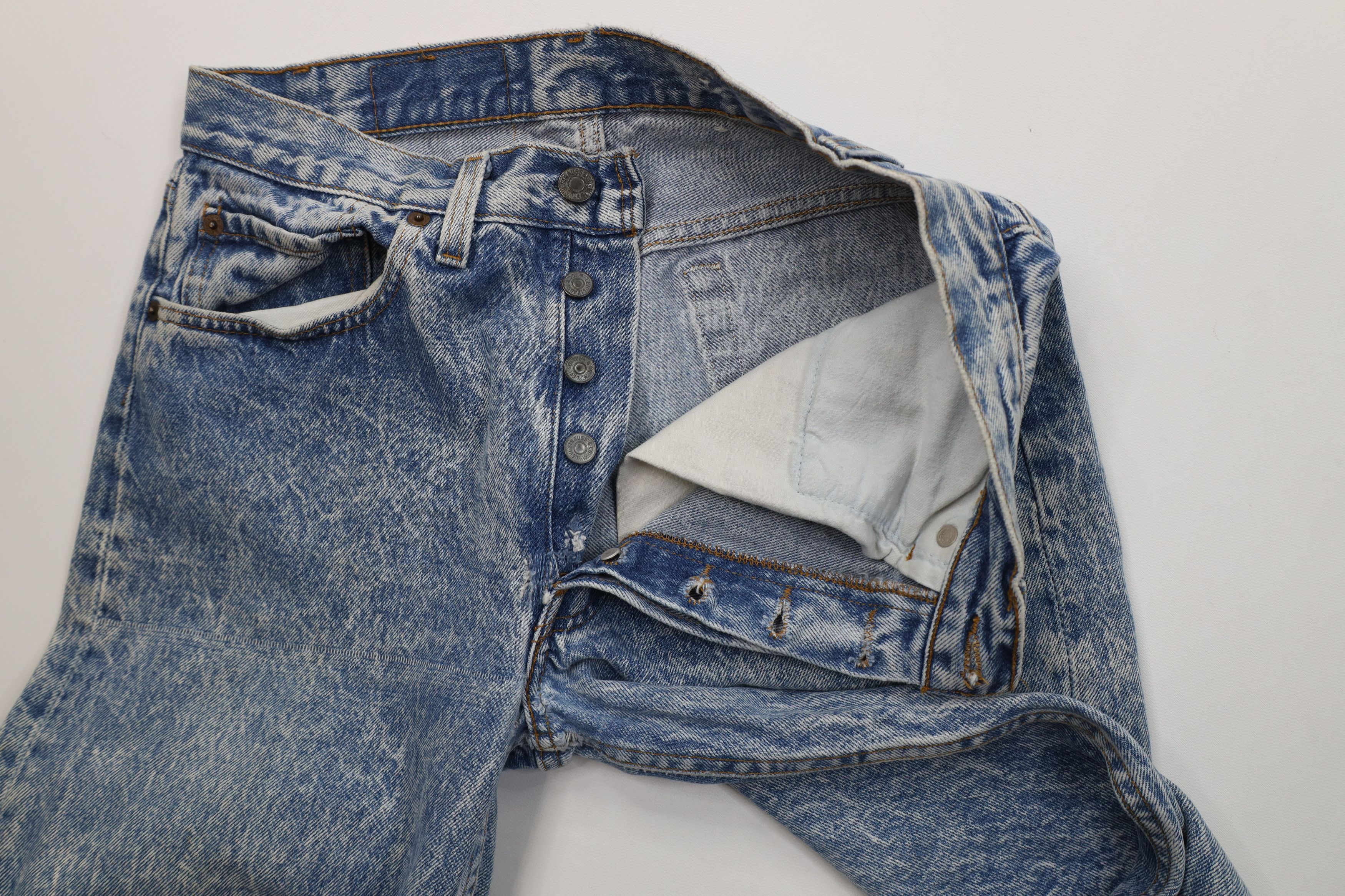 Levi's Vintage 80s Levis 501xx Button Fly Acid Wash Jeans USA Size US 30 / EU 46 - 10 Thumbnail