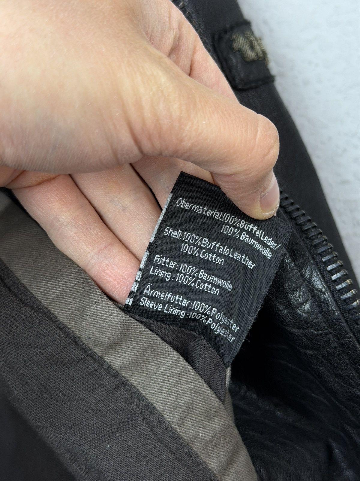 If Six Was Nine Rick Owens Style Bomber Cropped Leather Jacket Distressed Size US L / EU 52-54 / 3 - 12 Thumbnail