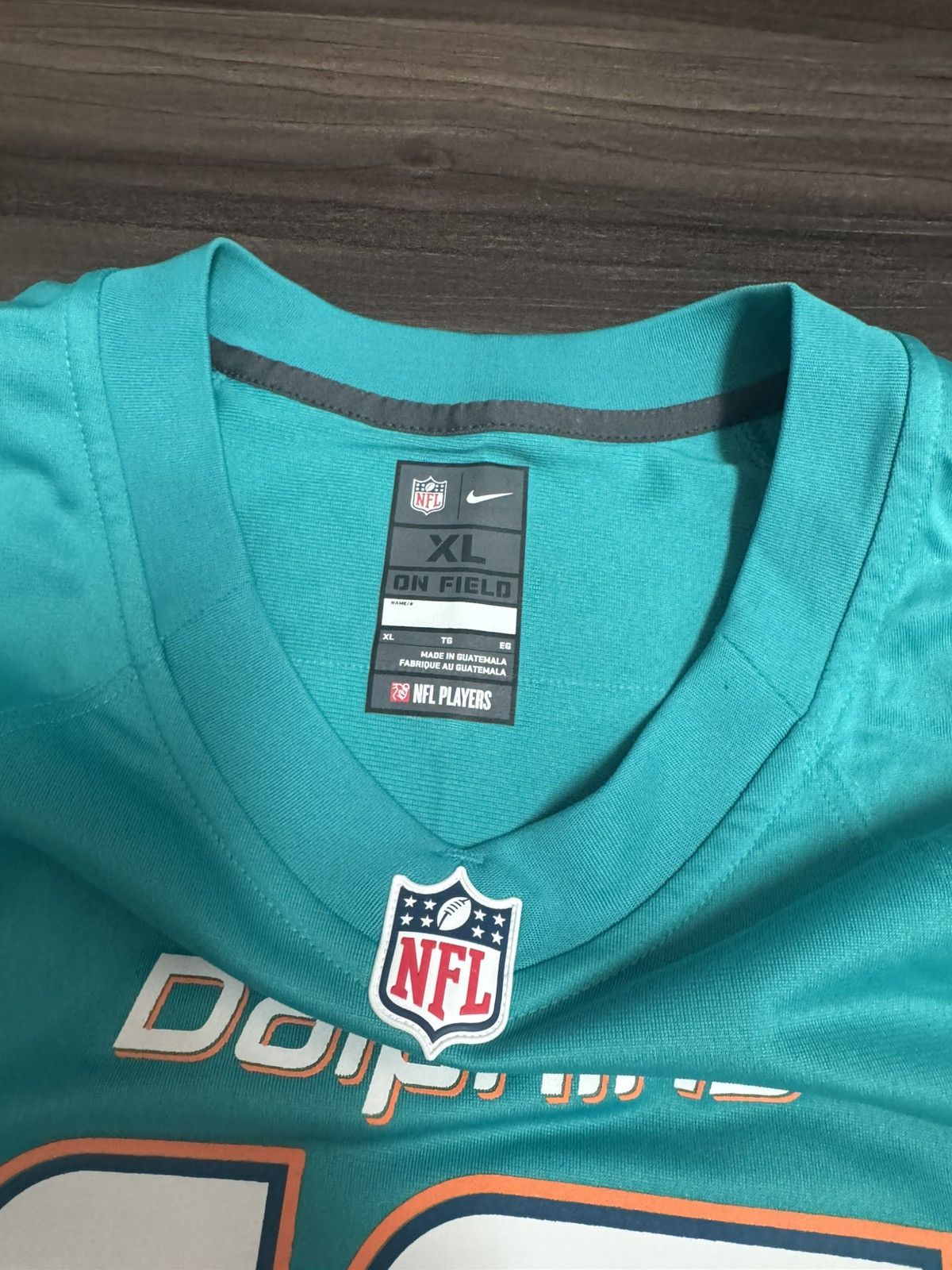 Nike Miami Dolphins Ryan Tannehill #17 NFL On Field Home Jersey Size US XL / EU 56 / 4 - 4 Thumbnail