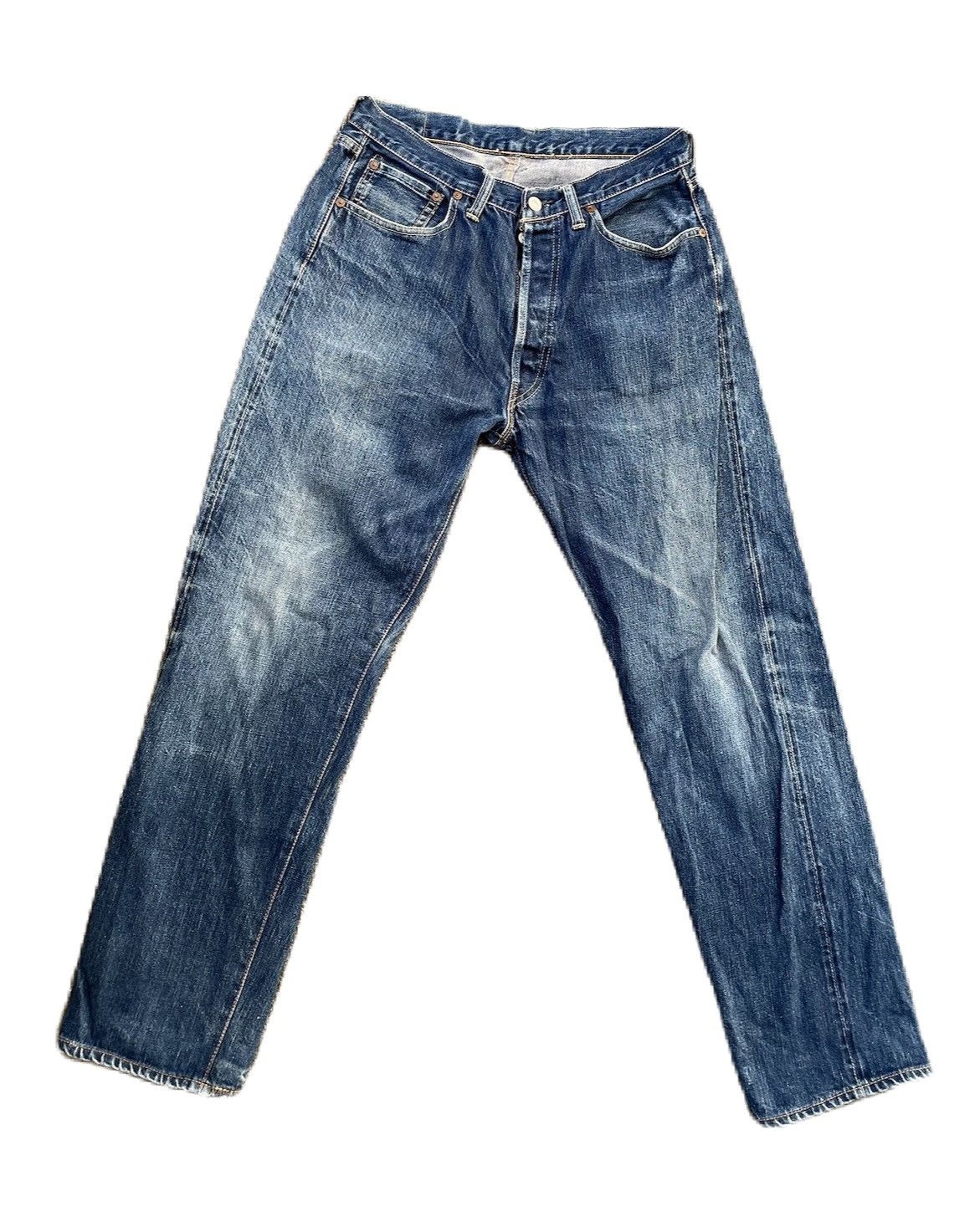 The Silver Stone Vintage Silverstone Selvedge Distressed Faded Jeans Size US 30 / EU 46 - 1 Thumbnail
