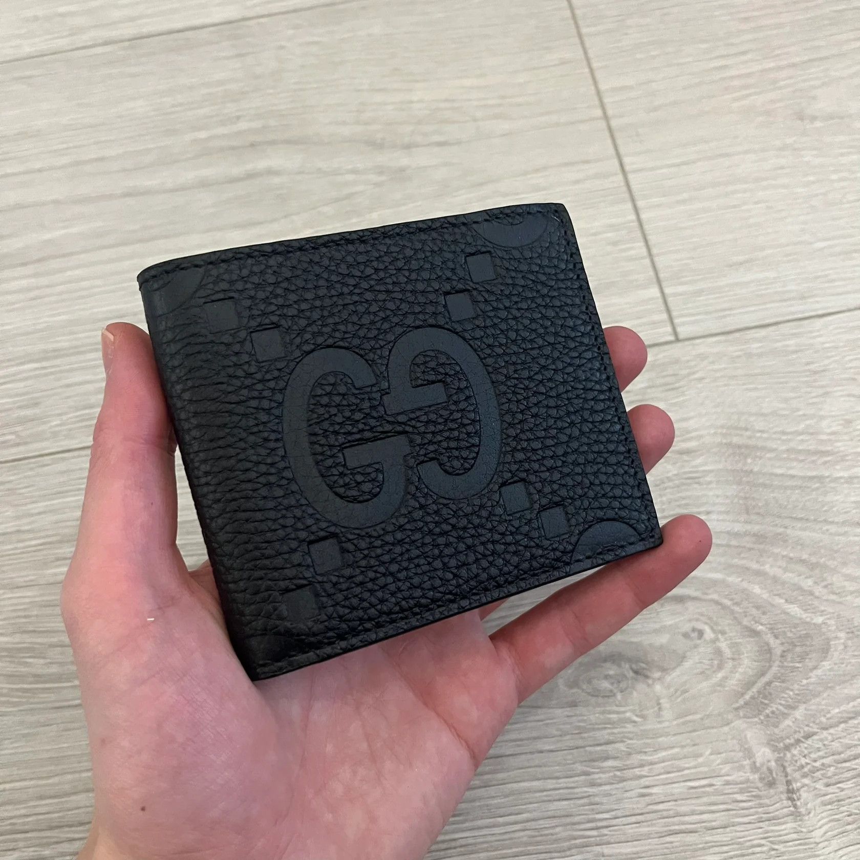 Gucci Gucci Jumbo GG Bi-Fold Leather Wallet Size ONE SIZE - 1 Thumbnail